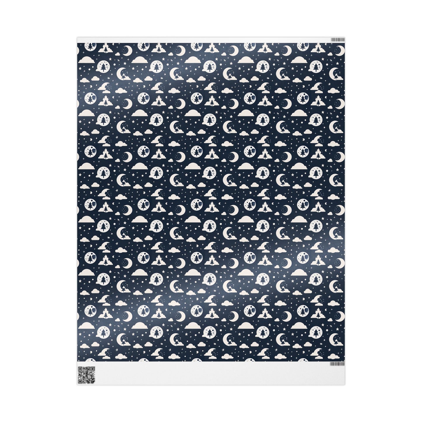 Wrapping Paper - Midnight Pines and Stars Wrapping Paper