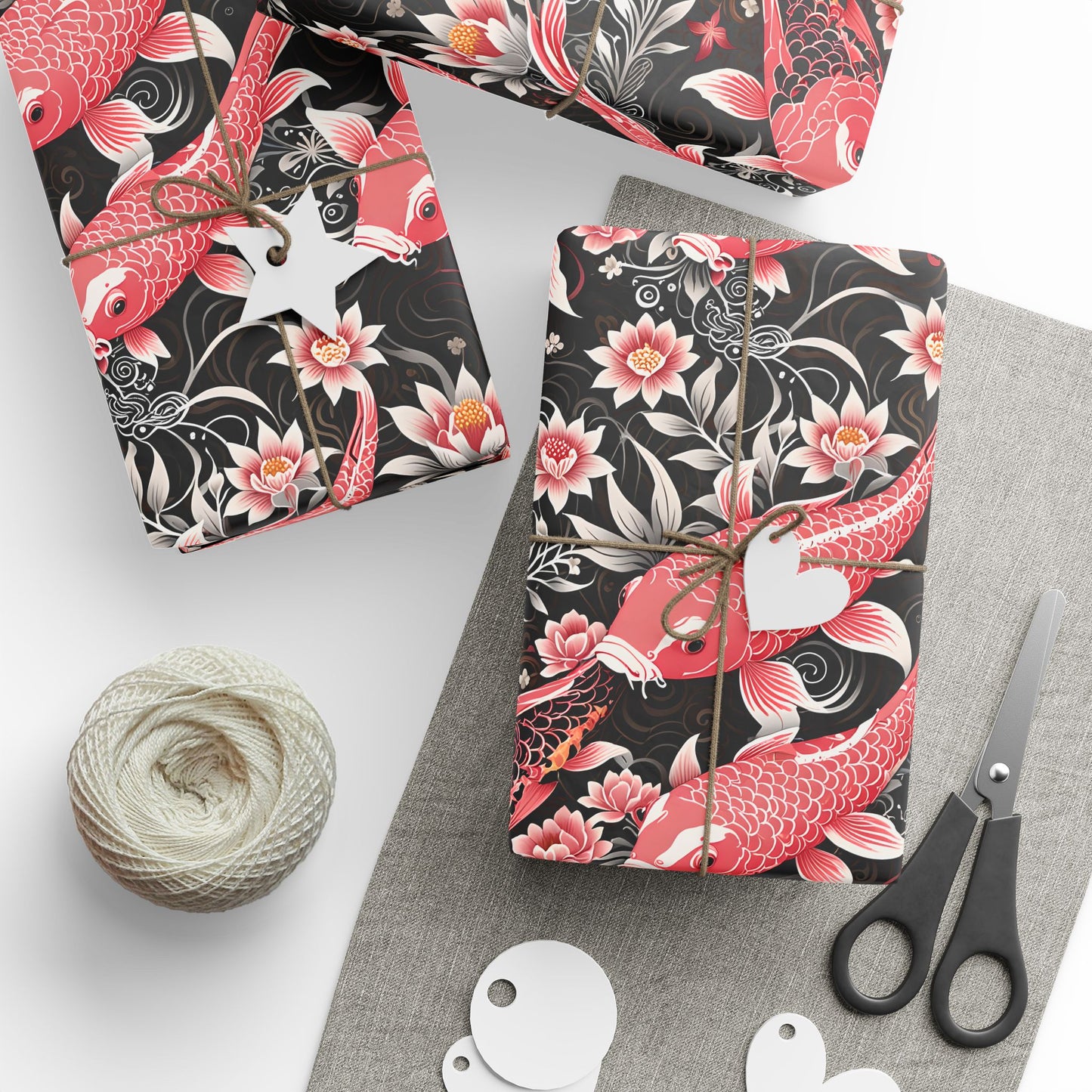 Koi Elegance – Graceful Gift Wrap