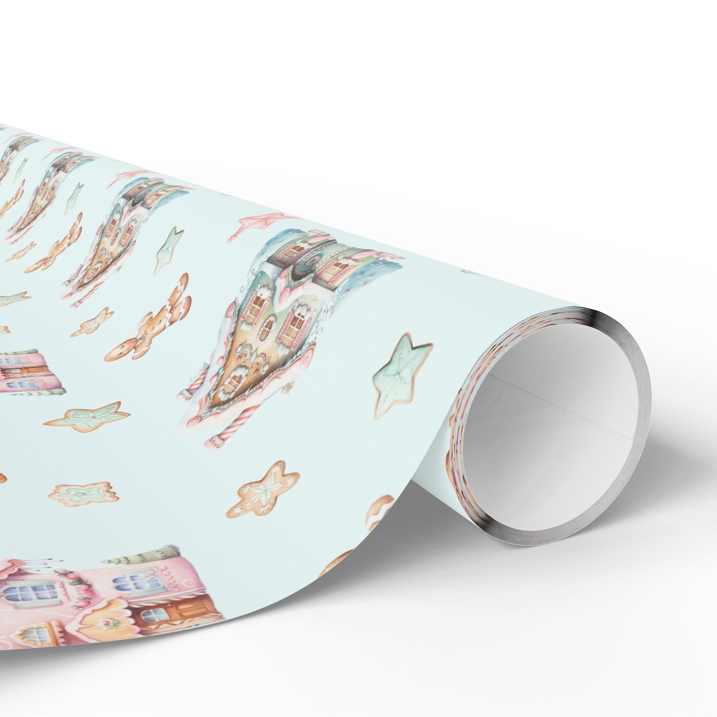 Frosted Fairytale – Gingerbread Dreamscape Wrapping Paper