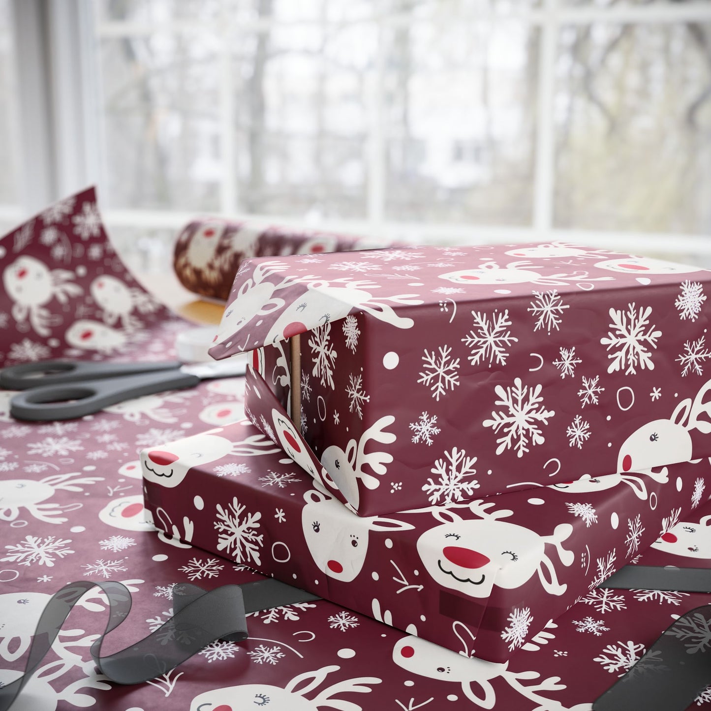 Sleigh All Day – Sassy Reindeer Wrapping Paper