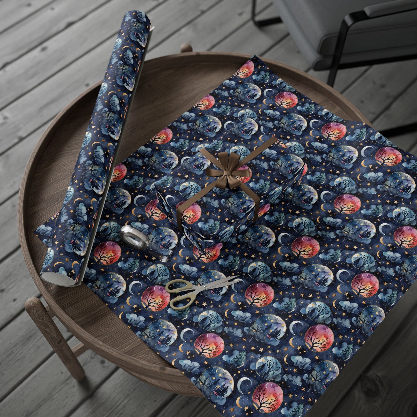 Lunar Woods – Dreamy Forest Wrapping Paper