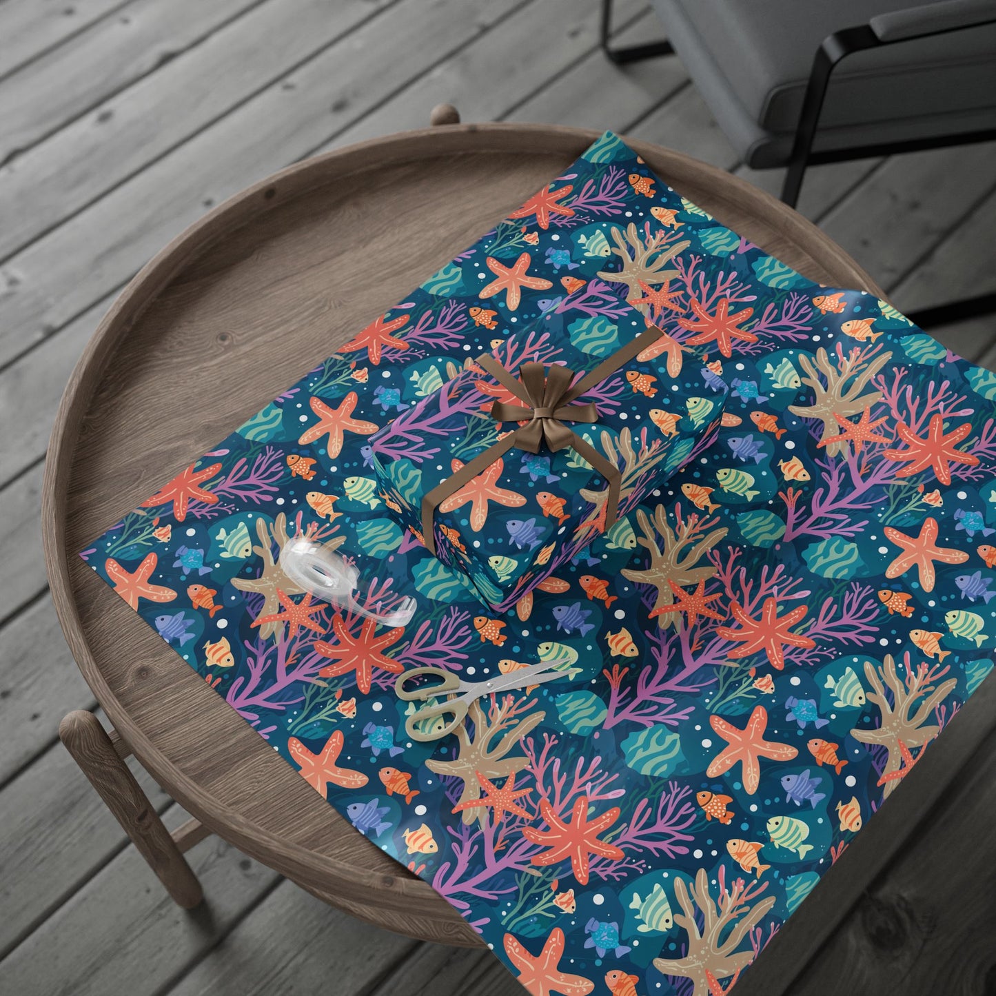 Blue and Coral Under Sea Theme