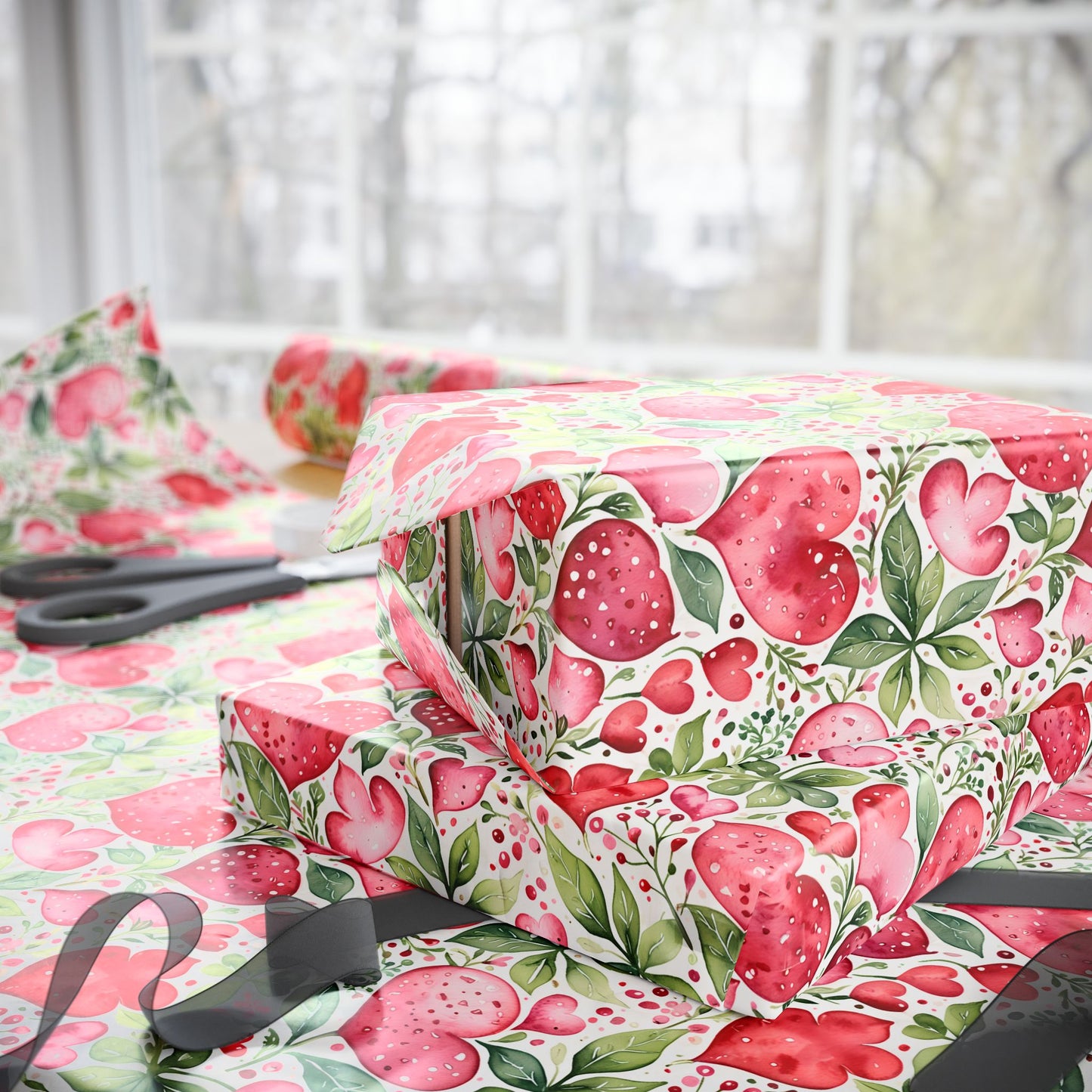 Fruity Floral Wrapping Paper