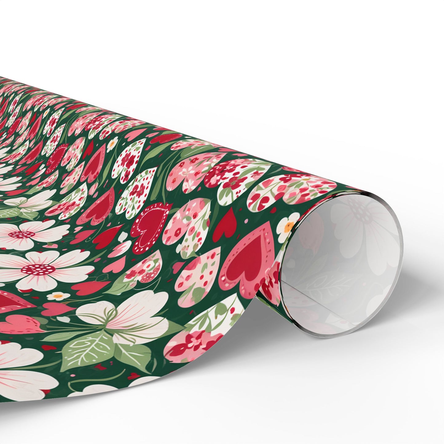 Flora & Heart Wrapping Paper,