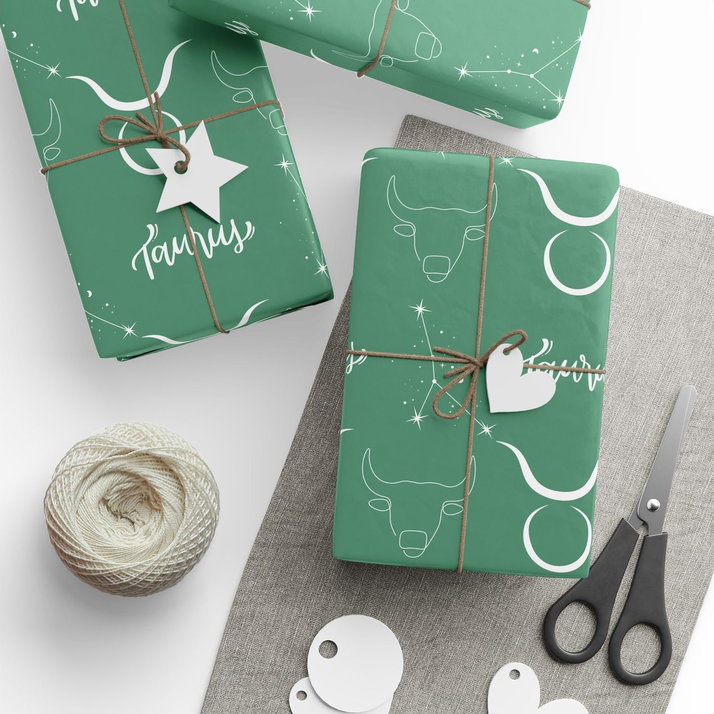 Grazed & Grounded – Taurus Zodiac Wrapping Paper
