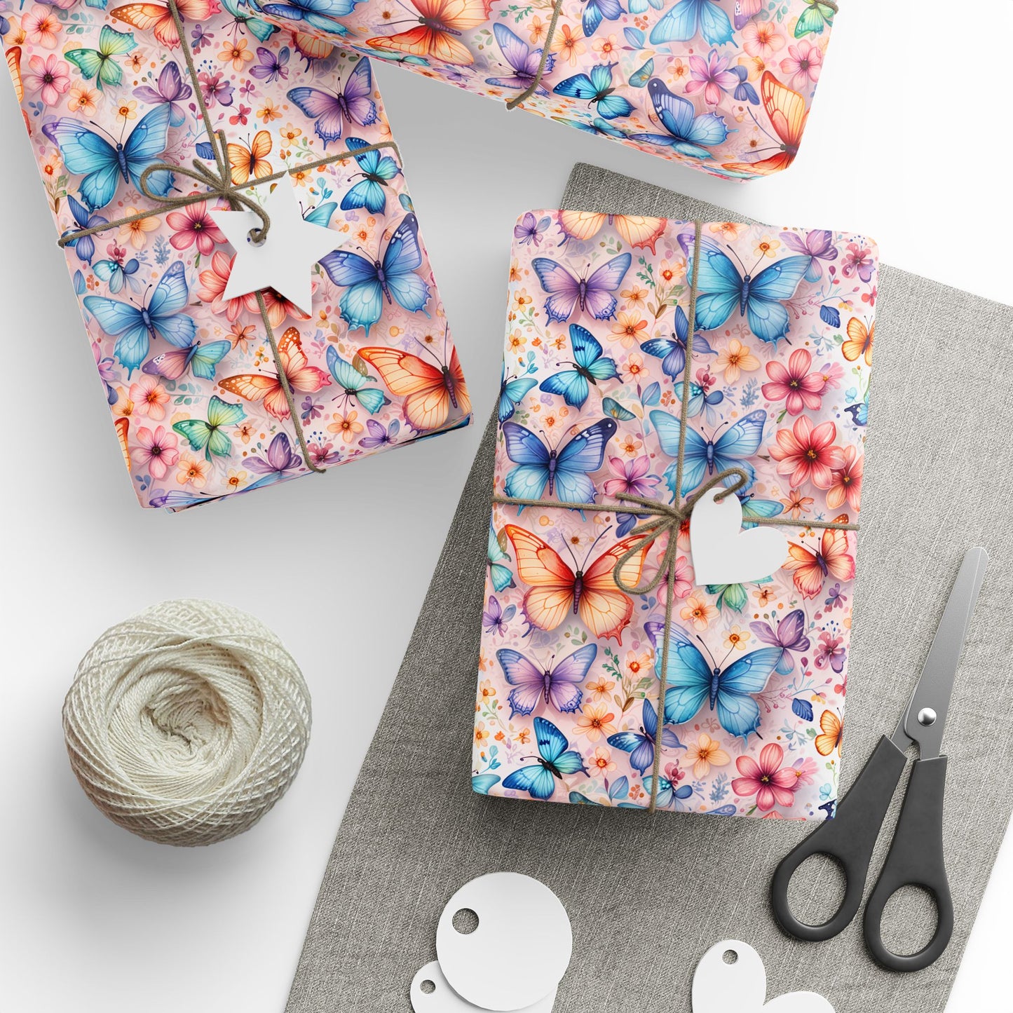 Butterfly Bloom Boom – Bold Garden Butterfly Wrapping Paper