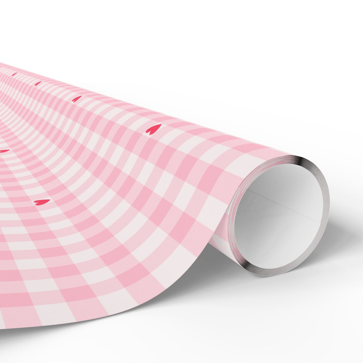 Pink Gingham Wrapping Paper