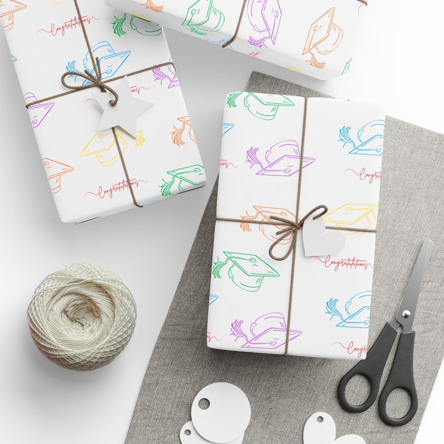Rainbow Congratulations Wrapping Paper