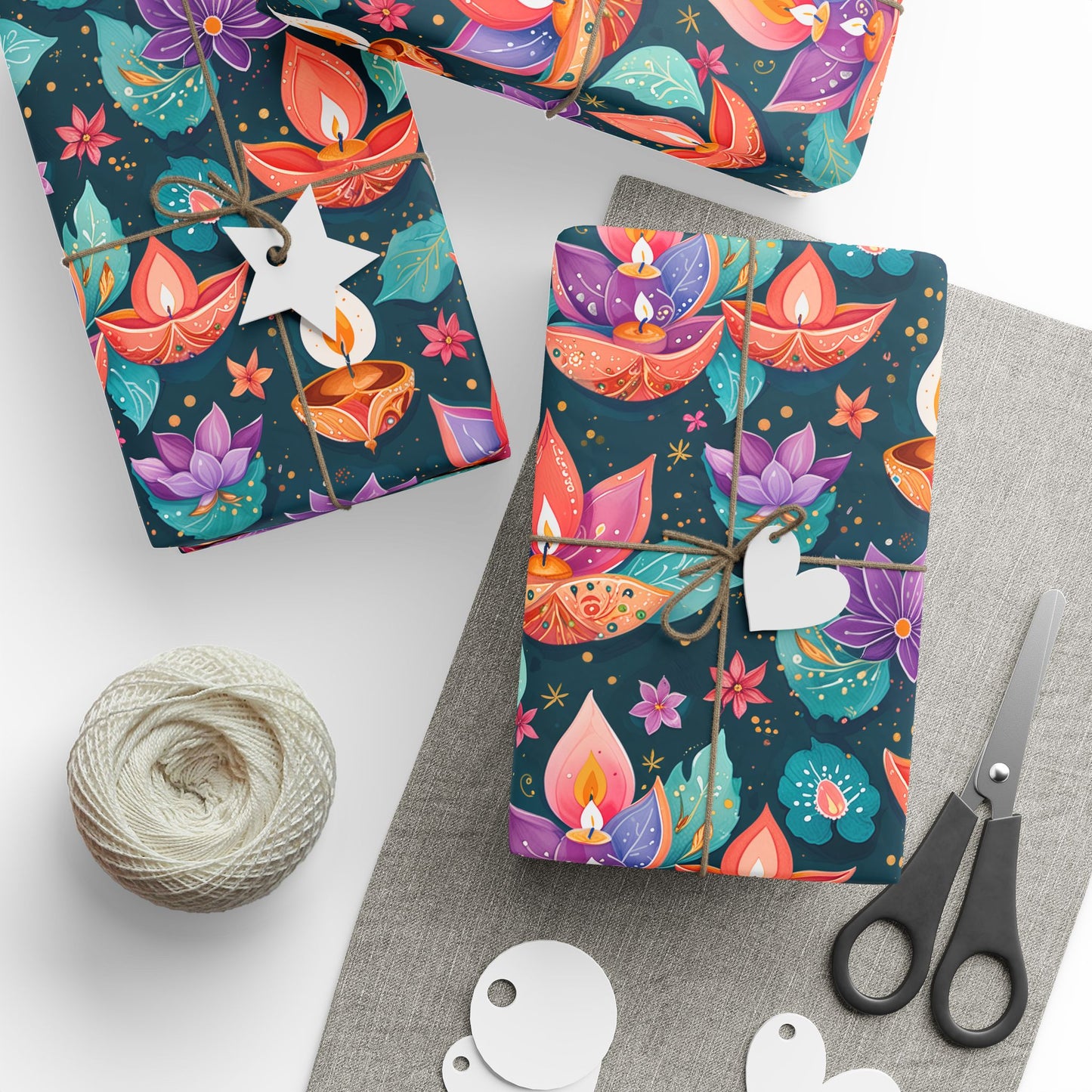 Diwali Aqua Festival Wrapping Papers
