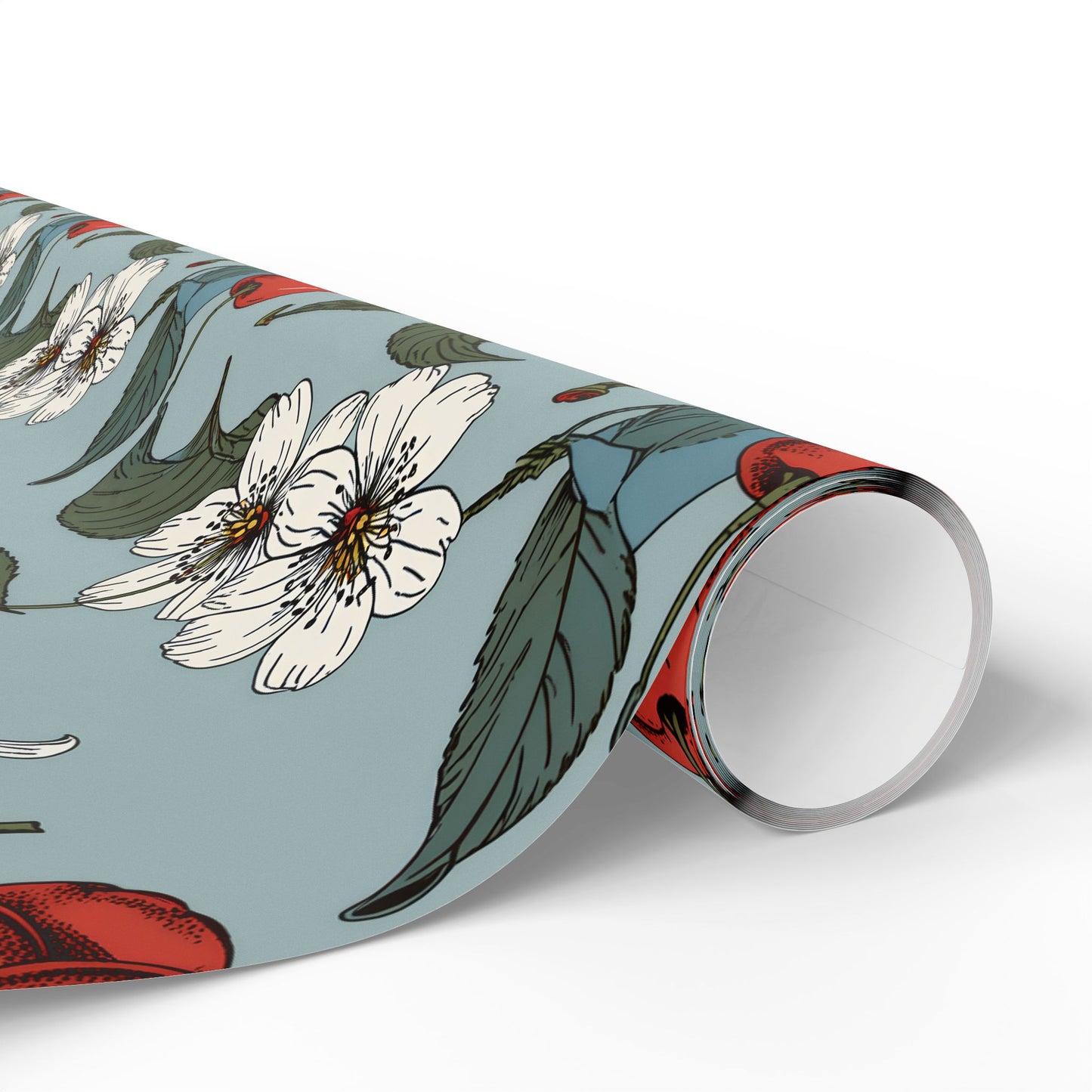 Chic Vintage Gift Wrapping Papers with Cherry Blossoms
