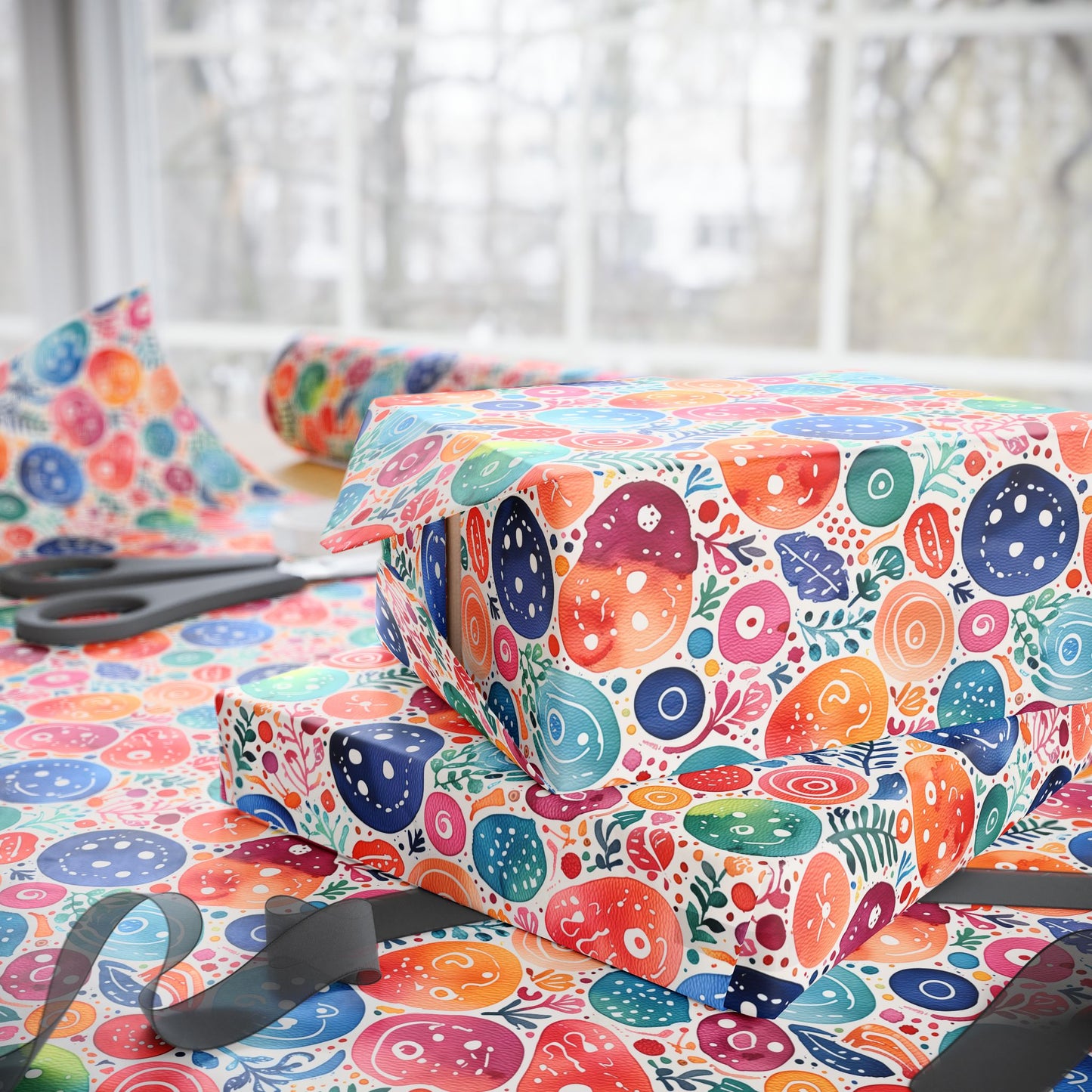 Pop Dots – Abstract Circle Wrapping Paper