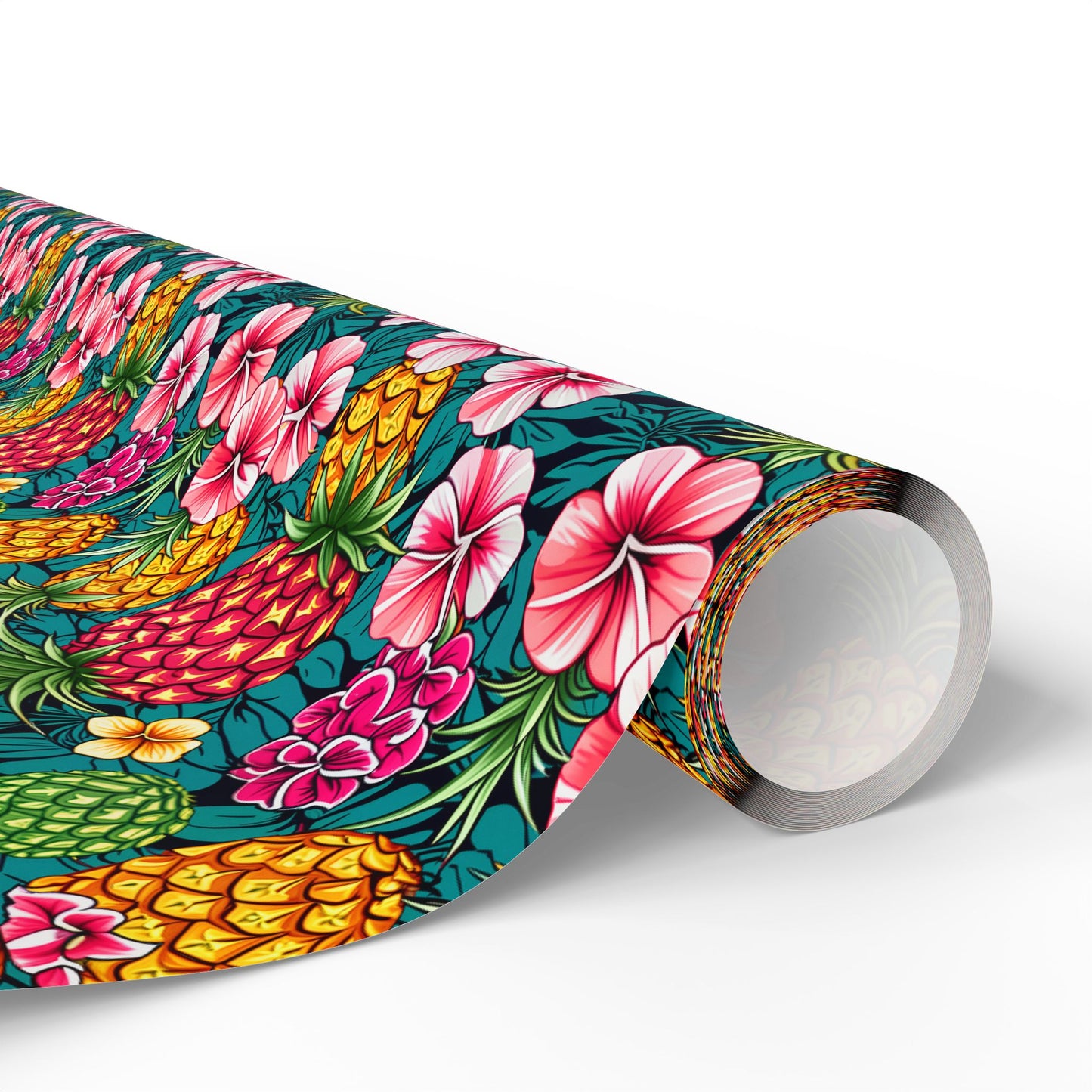 Wrapping Paper - Tropic Treat Pineapple Floral Hawaiian Gift Wrap