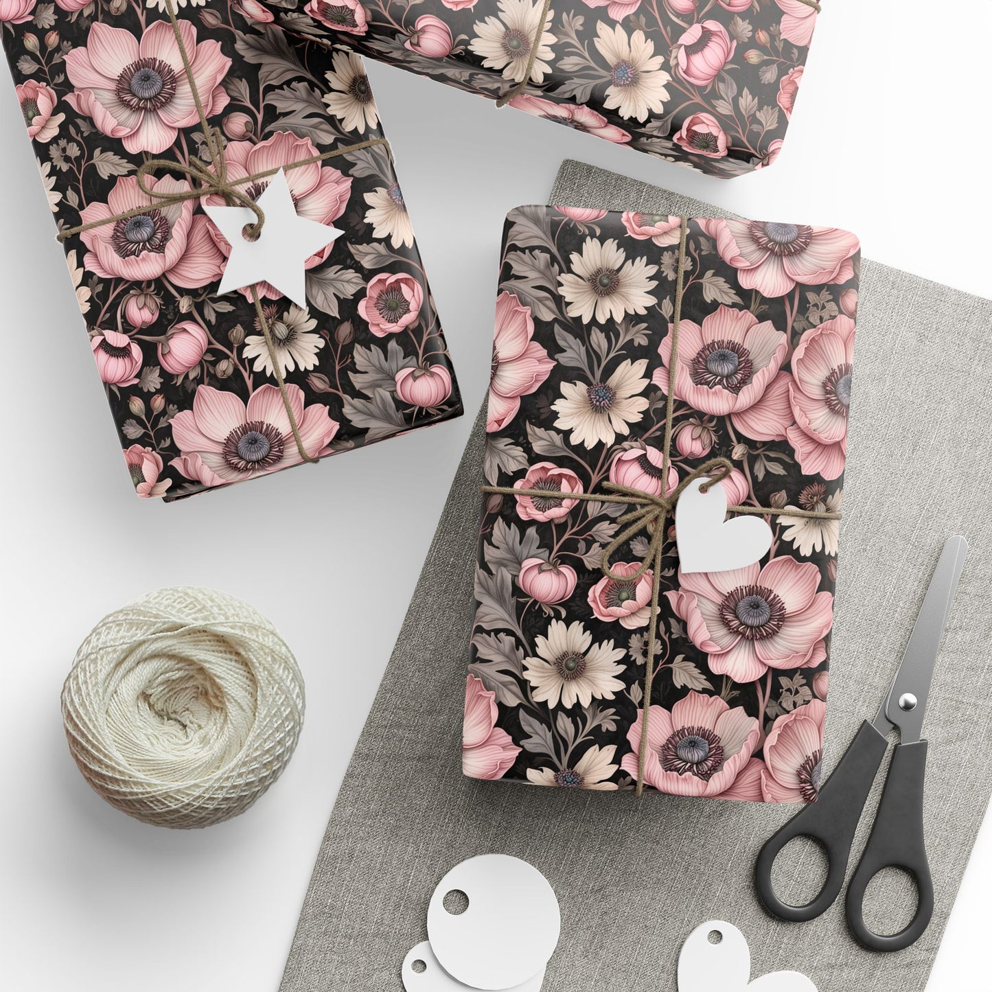 Elegant Pink Floral Wrapping Paper