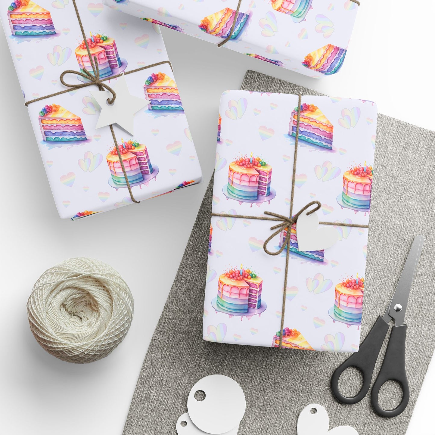 Colorful Cake Wrapping Paper