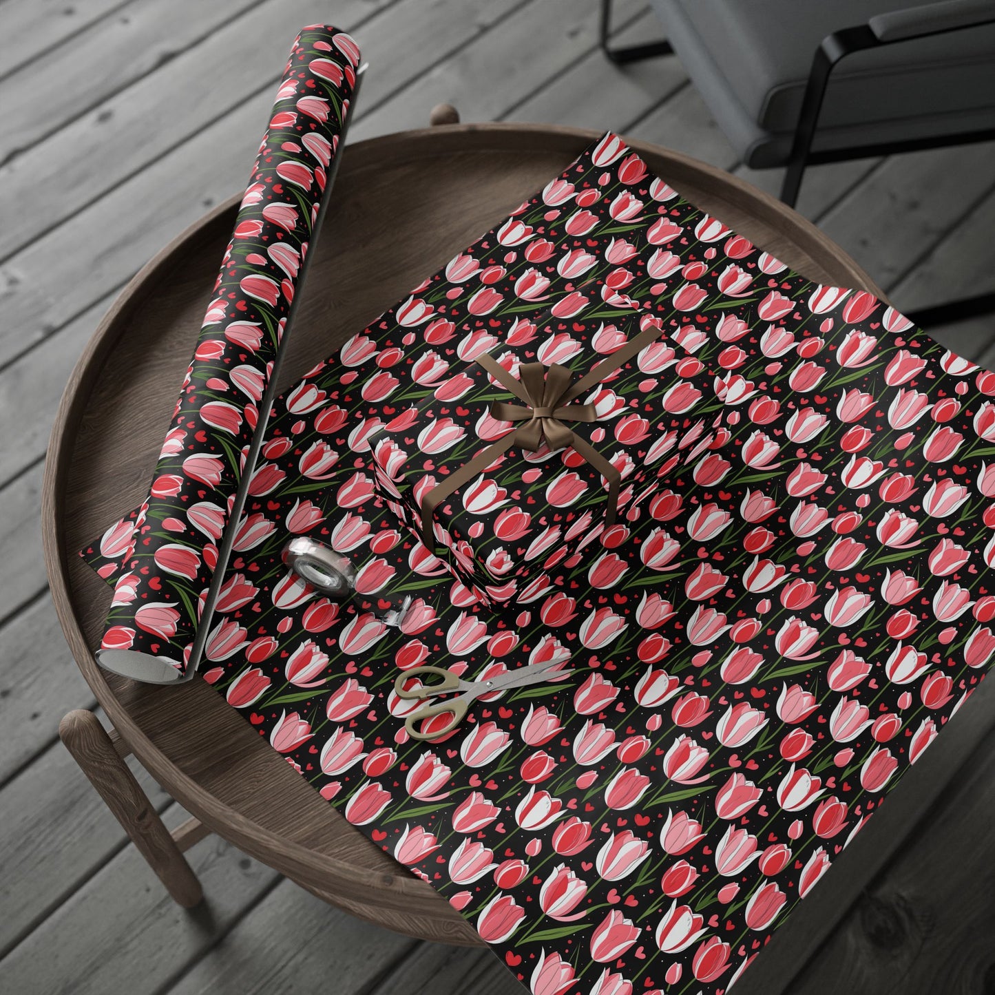 Elegant Pink Tulip Wrapping Paper
