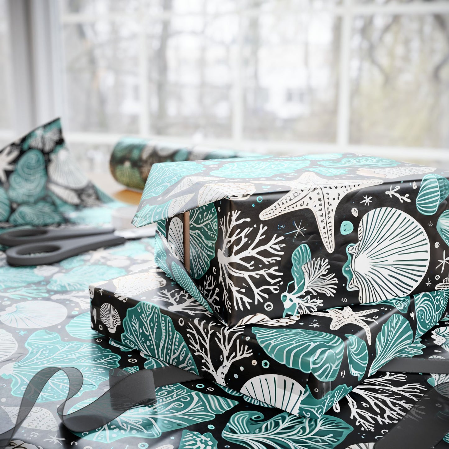 Blue Coastal Dream Wrapping Paper