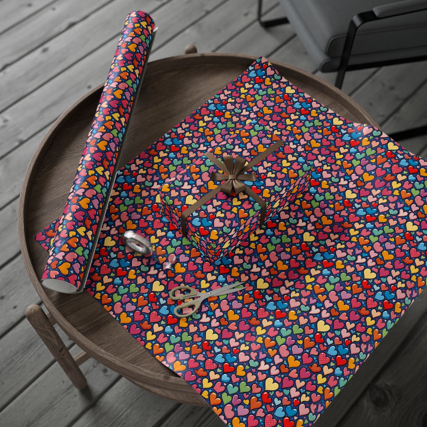 Colorful Heart Wrapping Paper