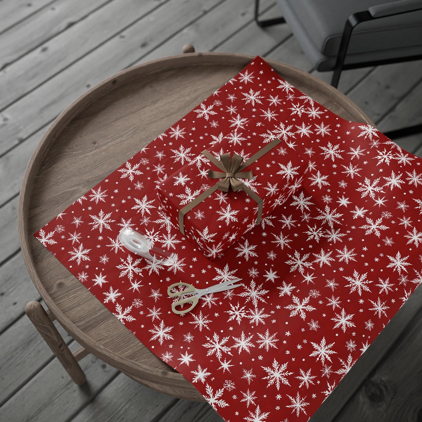 Blizzard Bling – Bold Snowflake Wrapping Paper