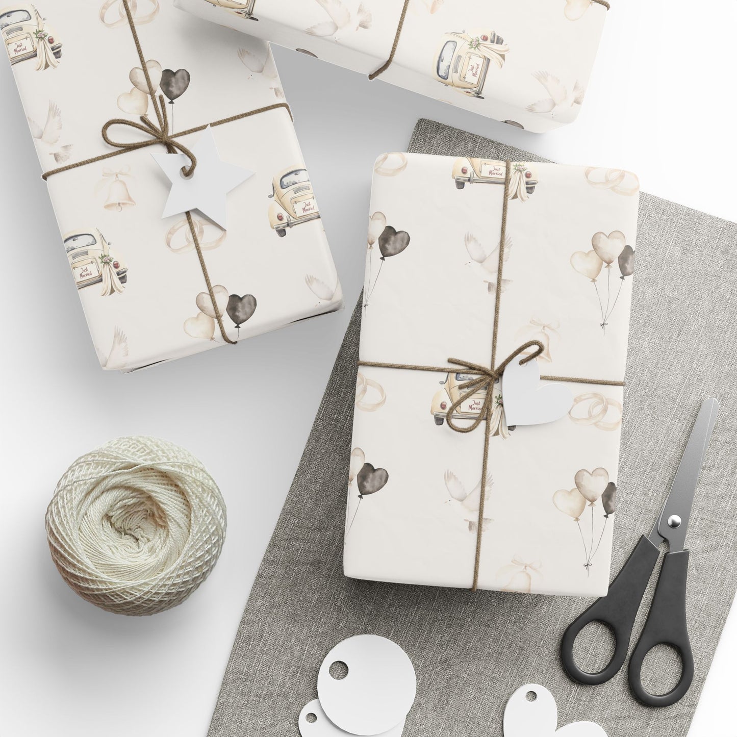 Just Married Gift Paper