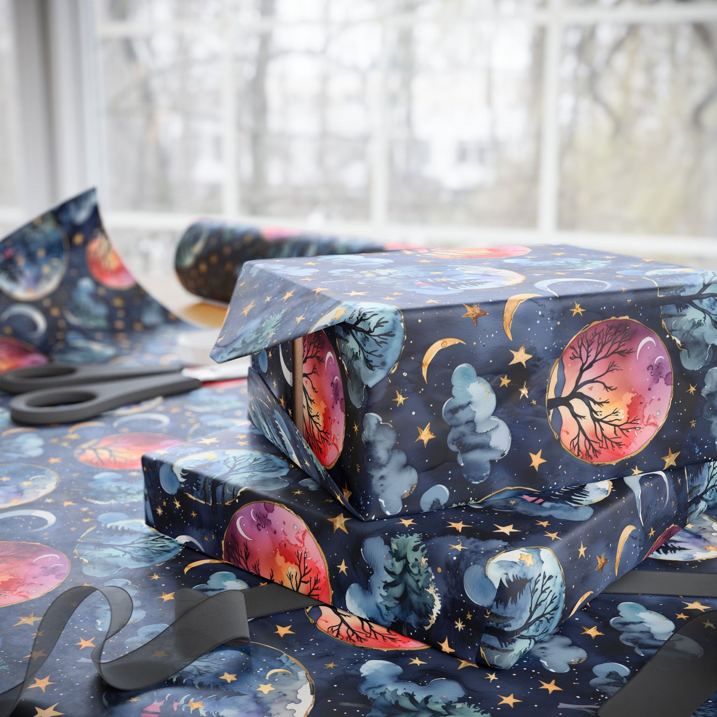 Lunar Woods – Dreamy Forest Wrapping Paper