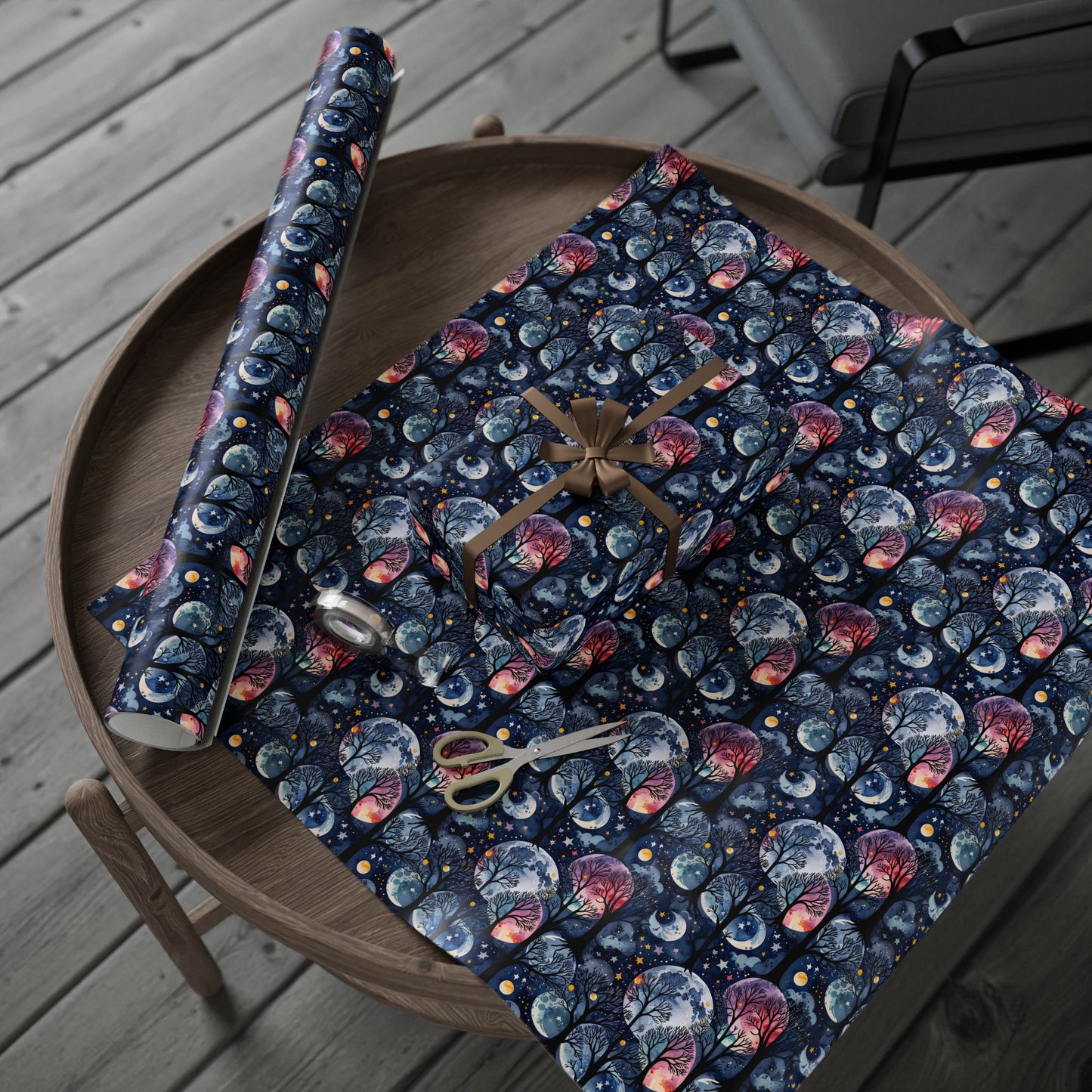 Starry Whimsy – Watercolor Galaxy Wrapping Paper