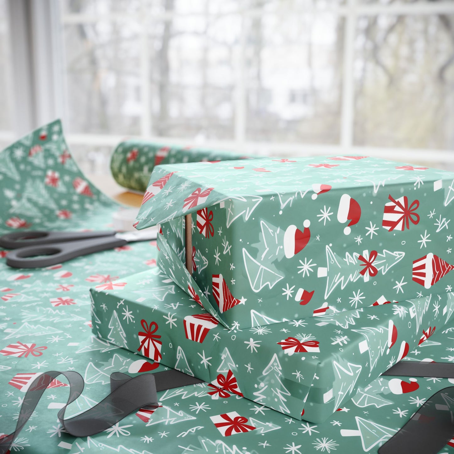 Jolly Sketchmas – Whimsical Winter Wrapping Paper