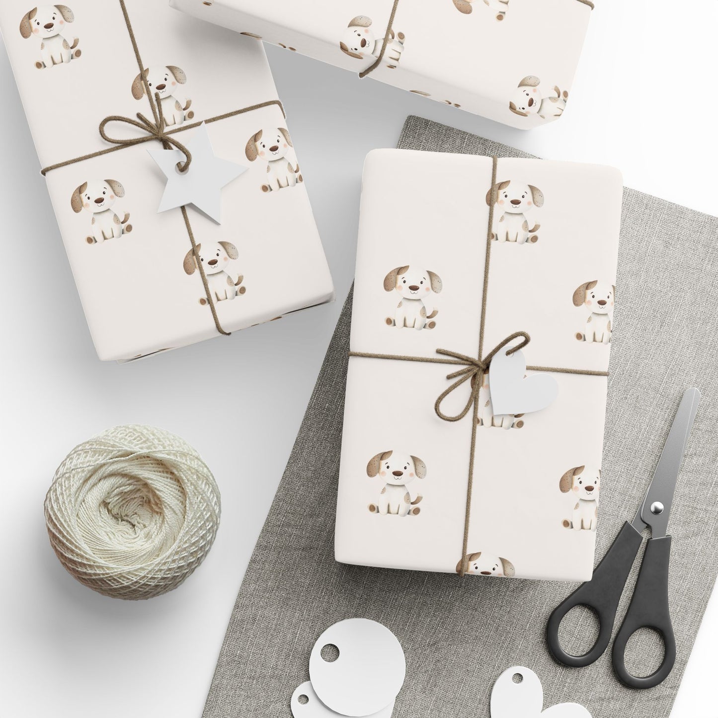 Cute Spotted Puppy Gift Wrap