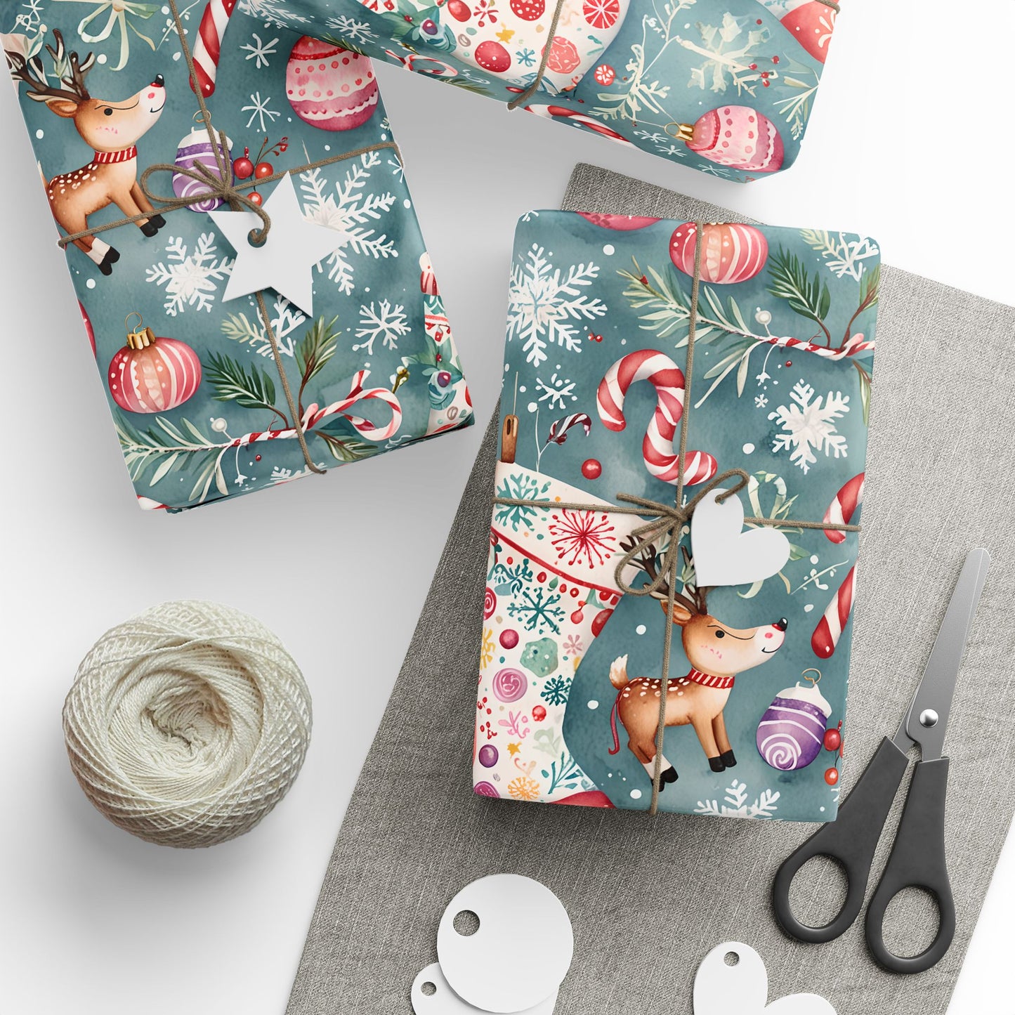 Stocking Situation – Sweet & Snuggly Christmas Wrapping Paper