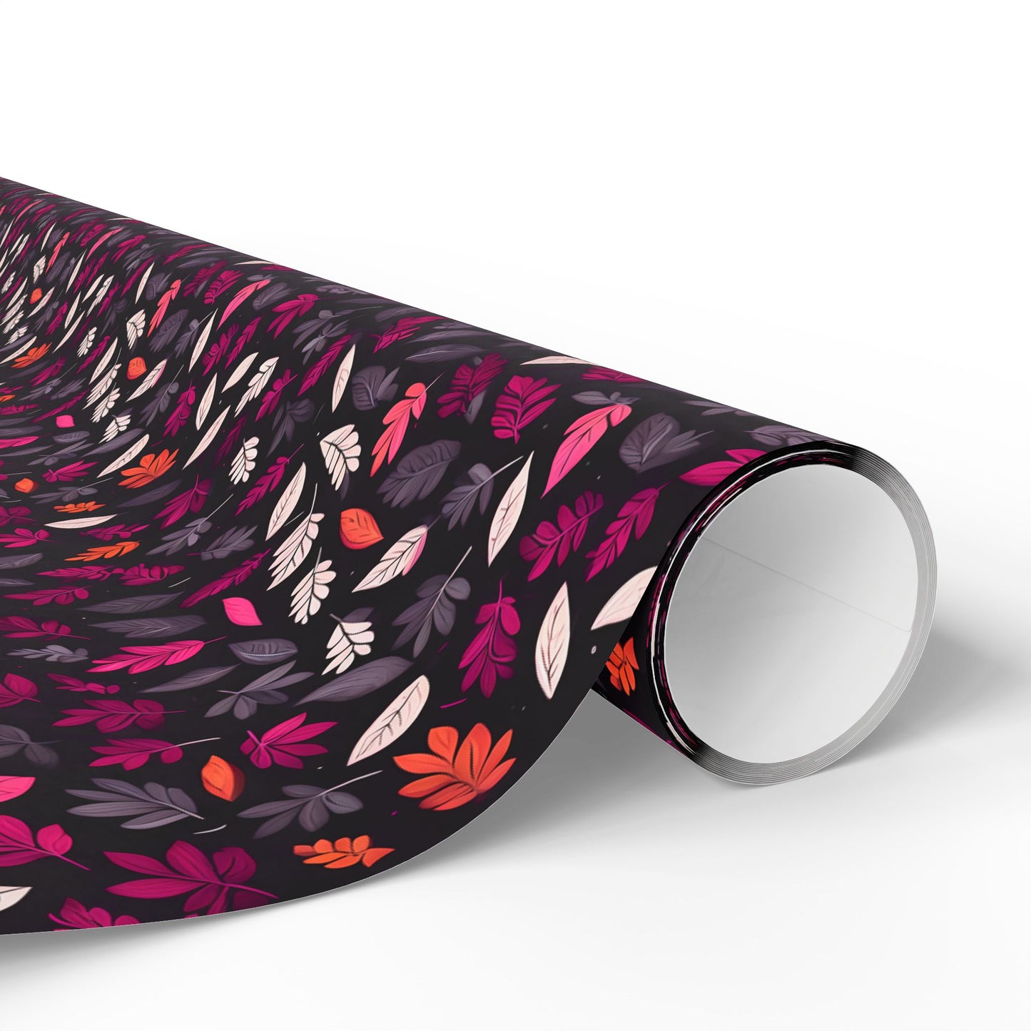 Colorful Pink Leaf Wrapping Paper