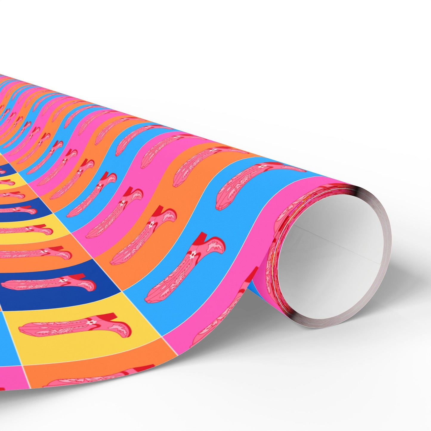 Fun and Colorful Boot Wrapping Paper