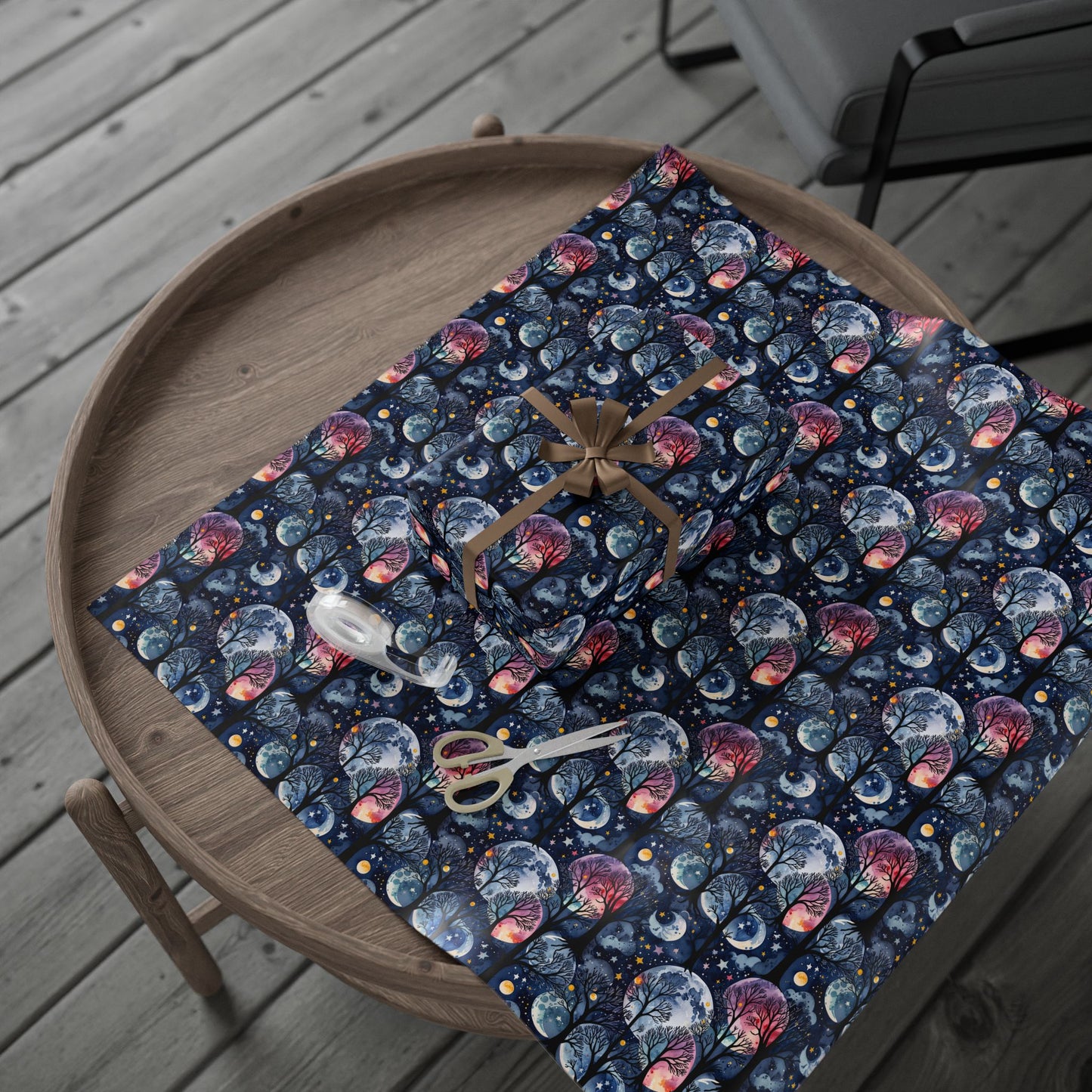 Starry Whimsy – Watercolor Galaxy Wrapping Paper
