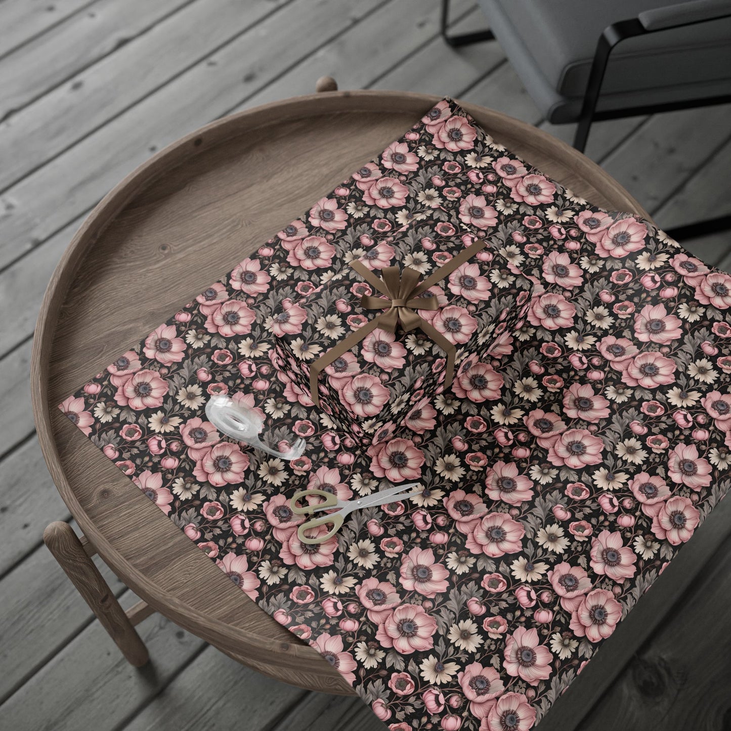 Elegant Pink Floral Wrapping Paper