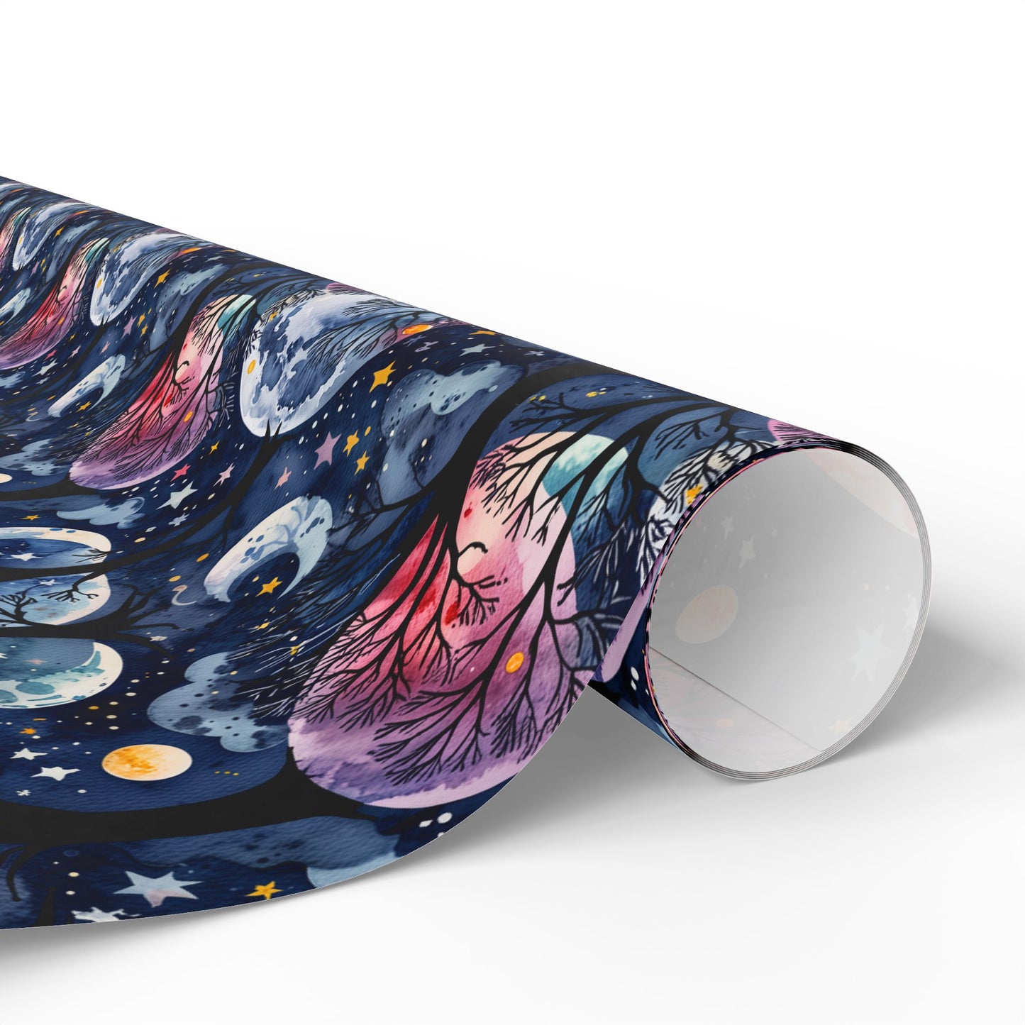 Starry Whimsy – Watercolor Galaxy Wrapping Paper