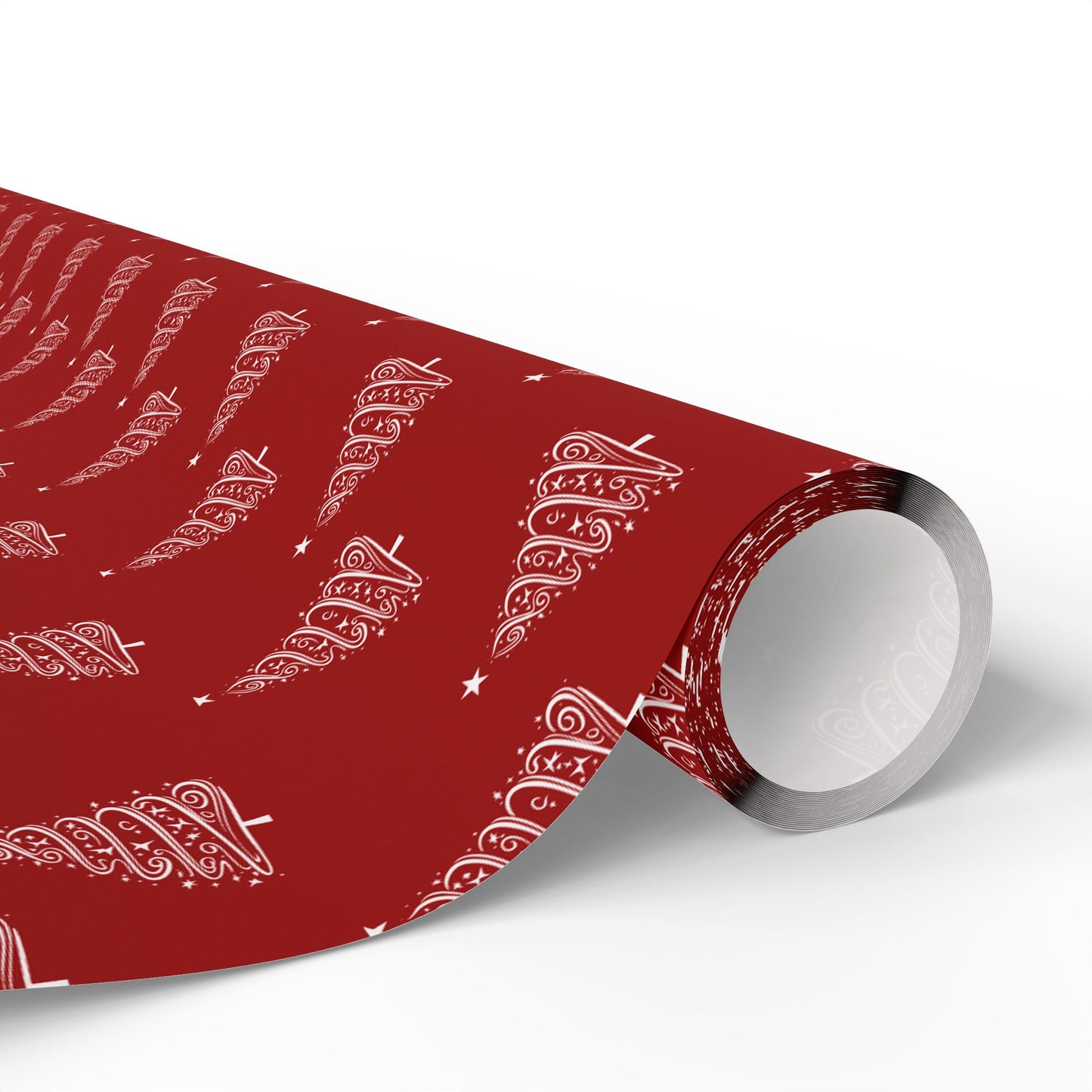 Twinkle Twirl – Elegant Christmas Tree Wrapping Paper