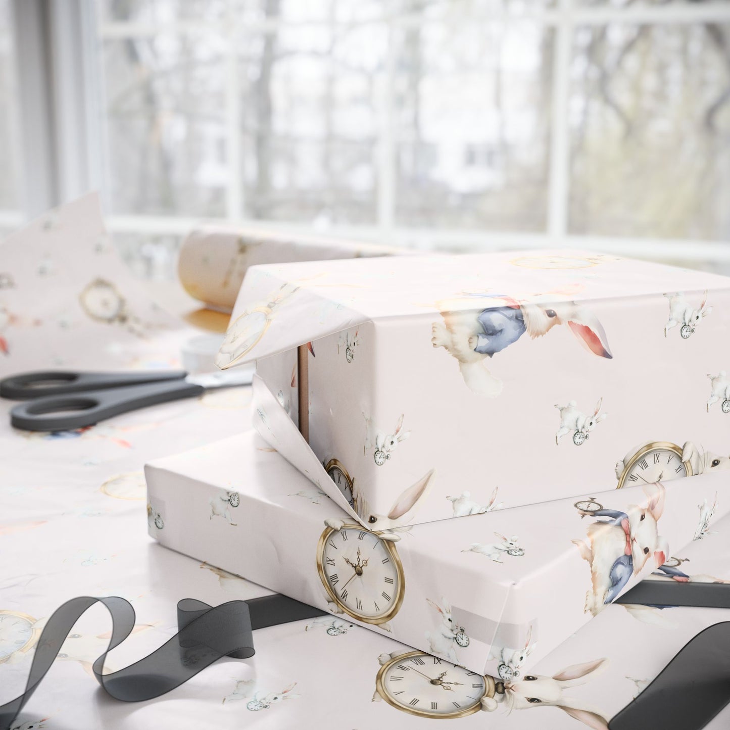 White Rabbit Wrapping Paper