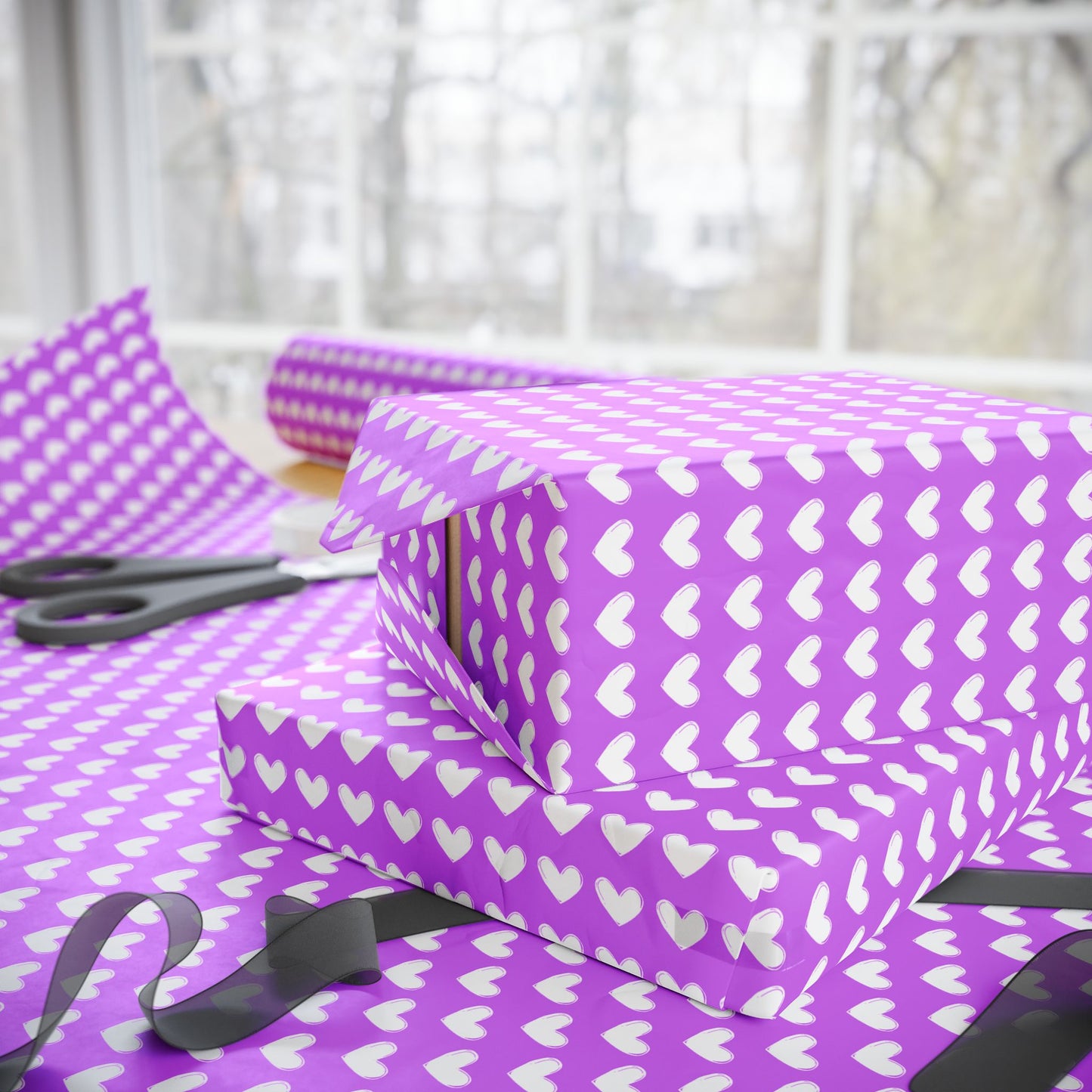 Purple Heart Wrapping Paper