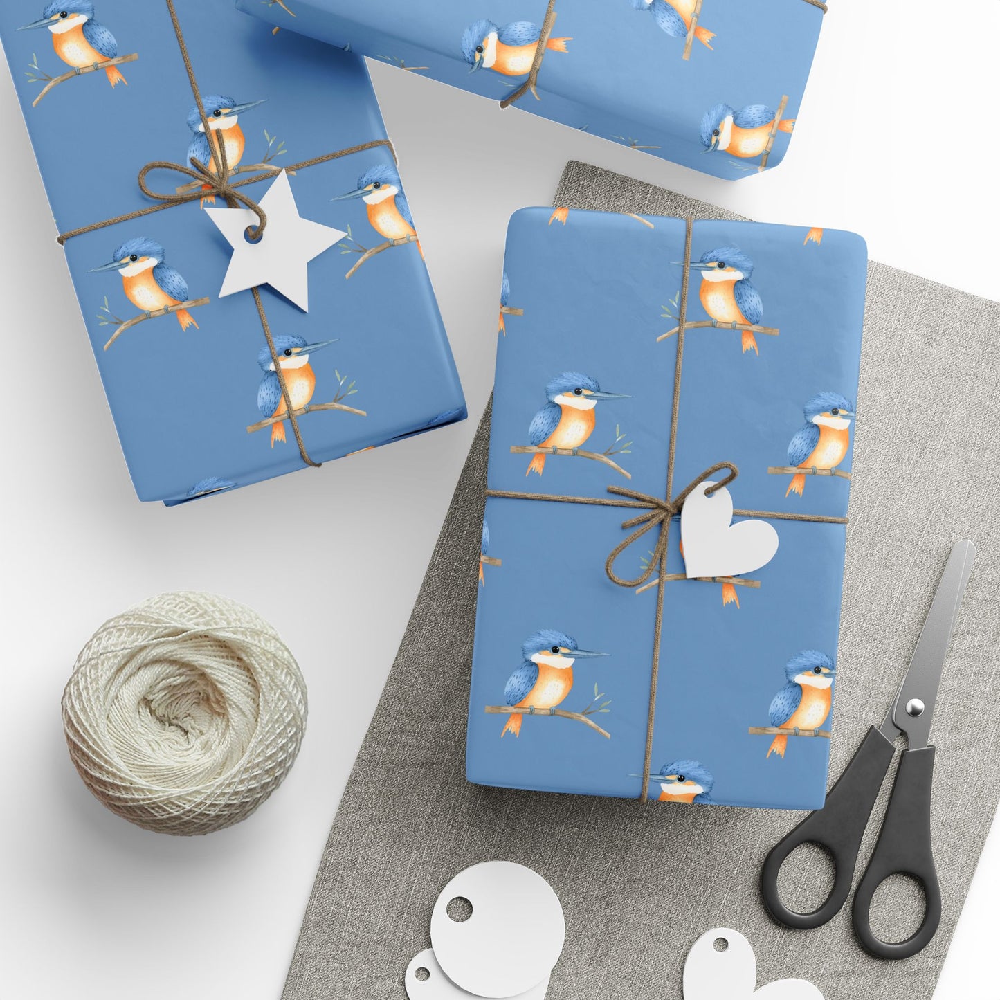 Blue Kookaburra Wrapping Paper