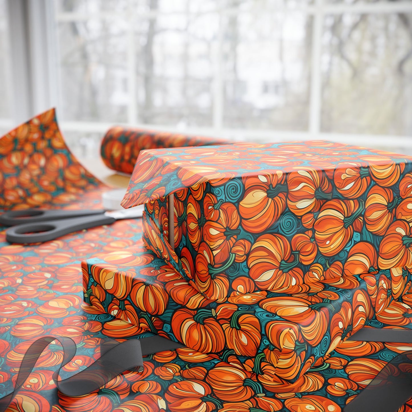 Pumpkin Wrapping Paper