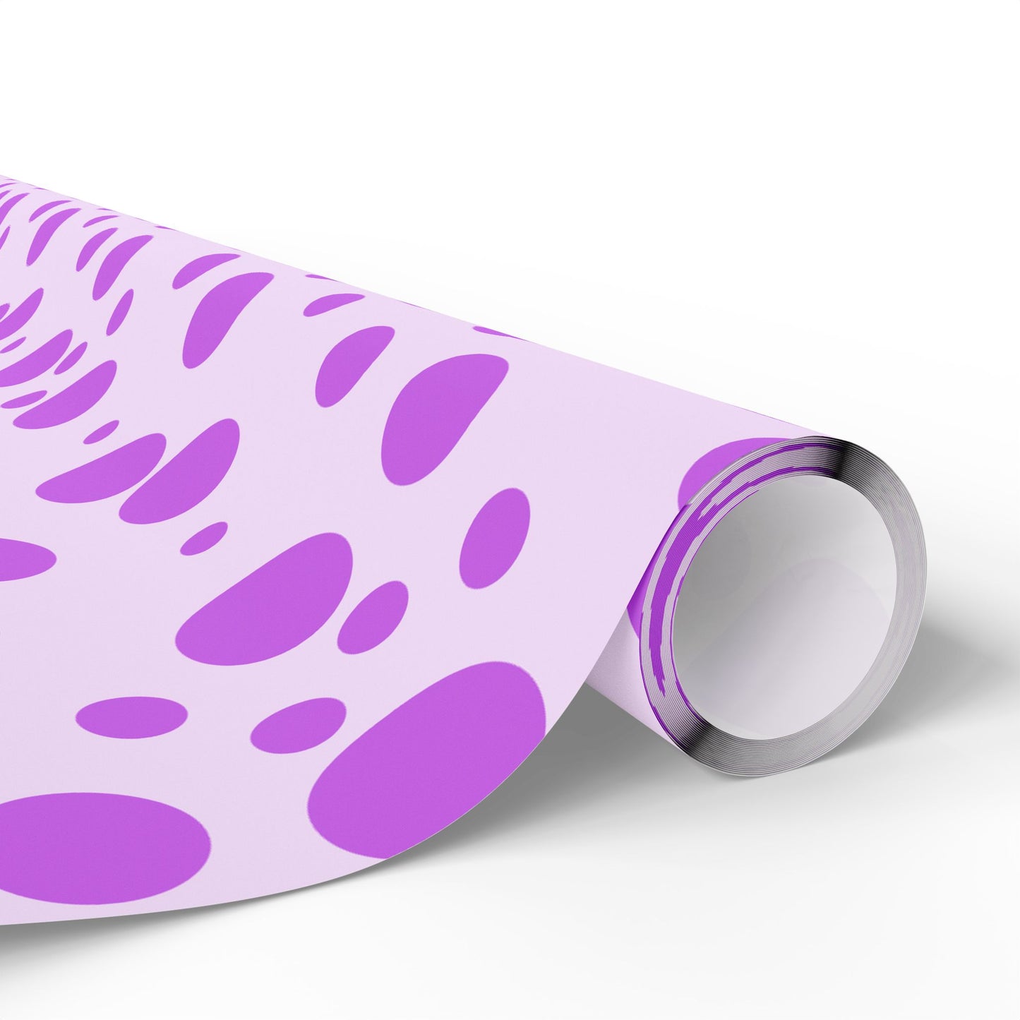 Playful Purple Polka Dot Wrapping Paper