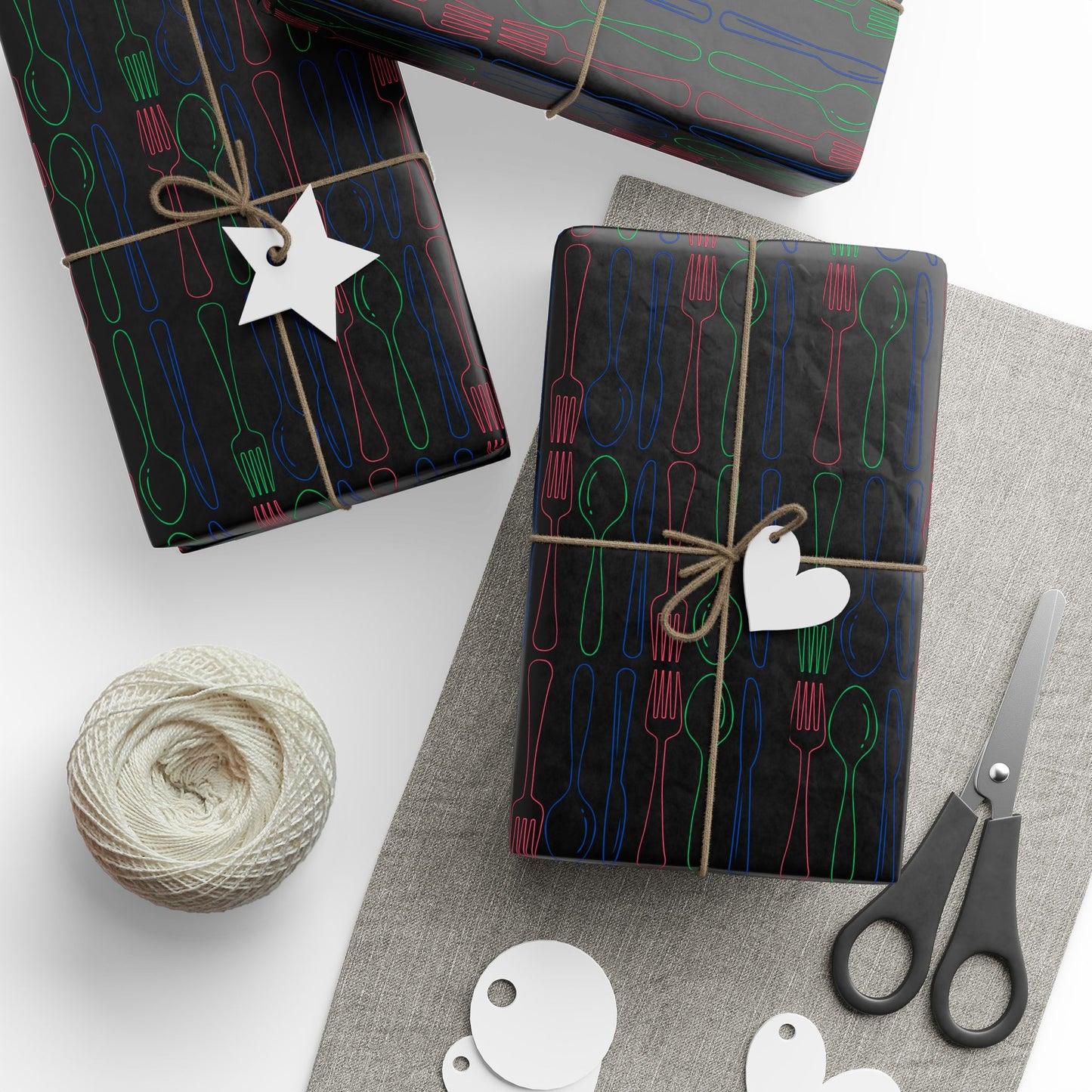 Utensils Modern Gift Wrap Design