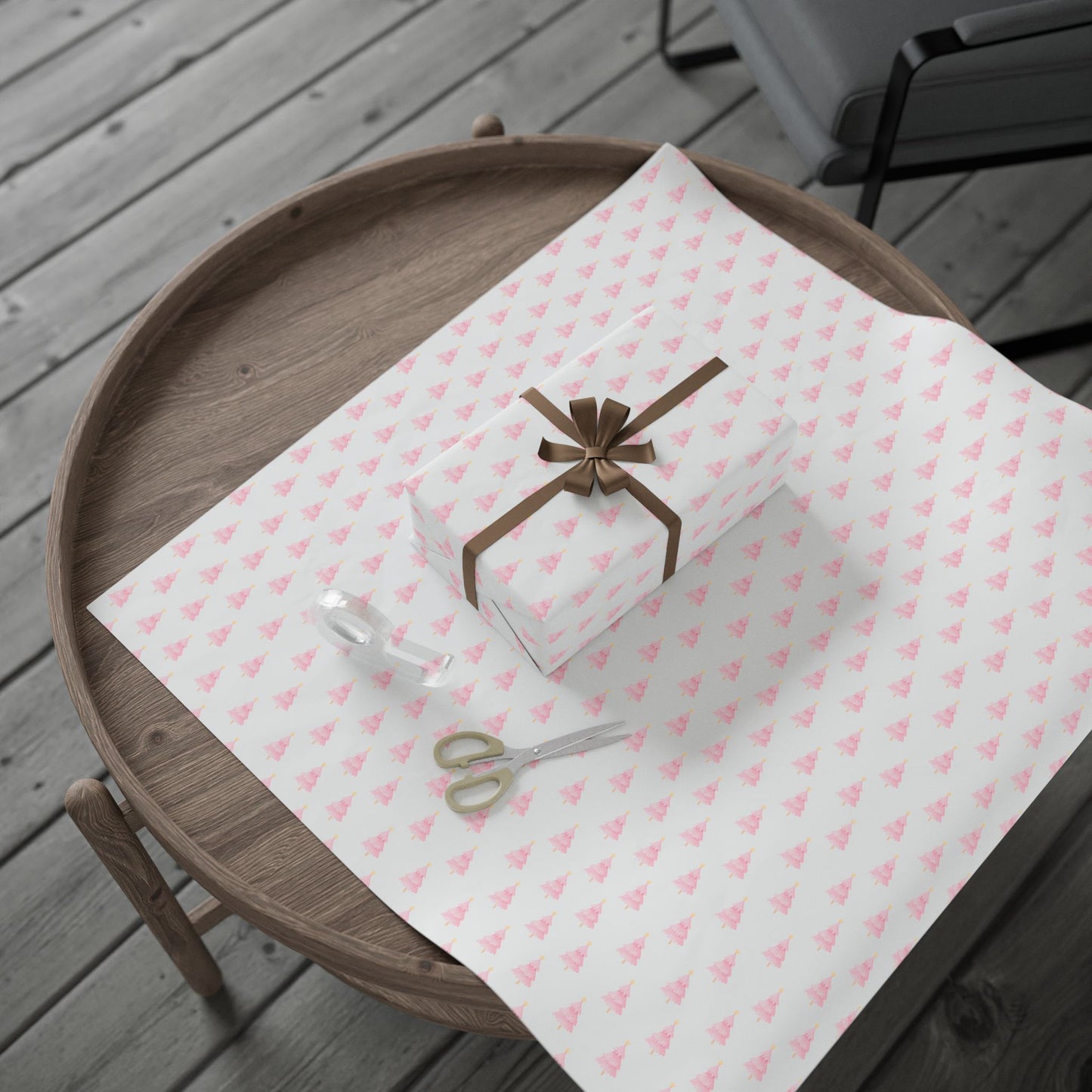 Think Pink Fir - real – Blush Christmas Tree Wrapping Paper