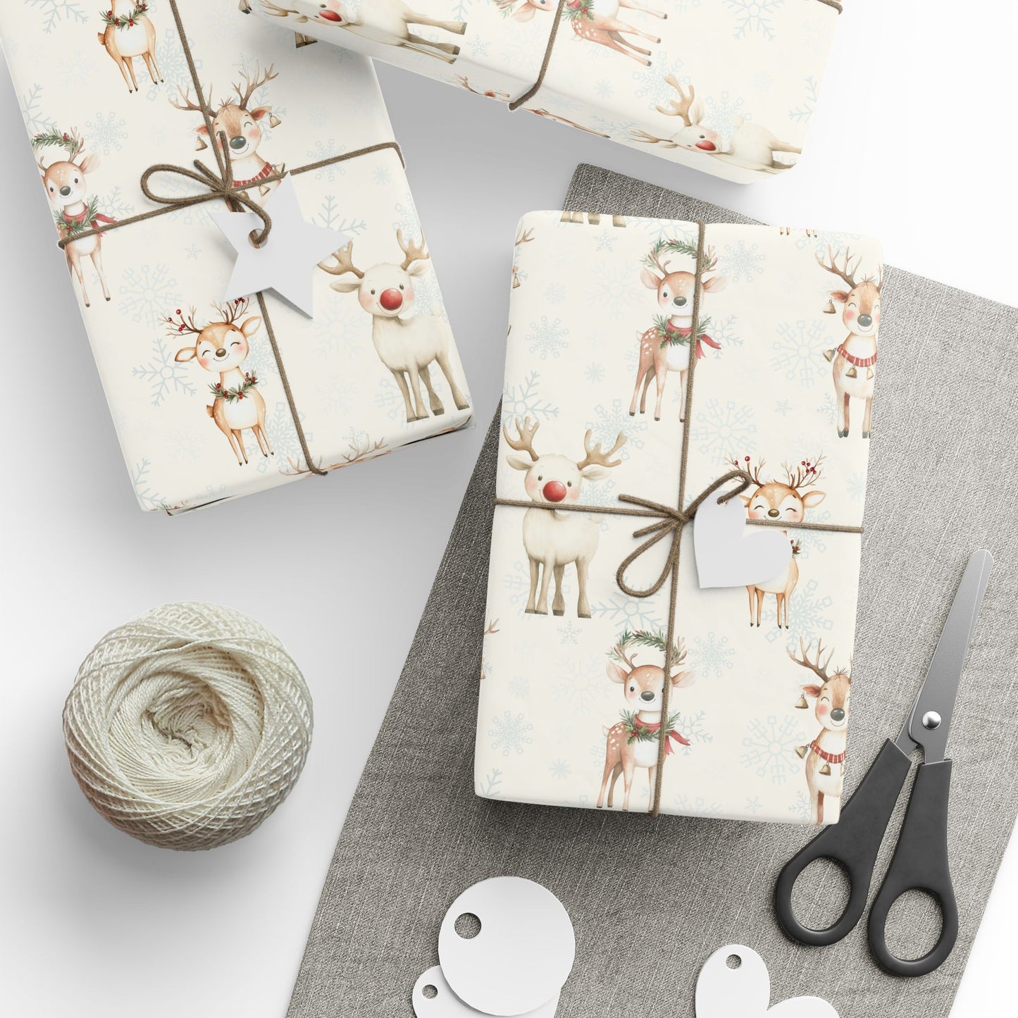 Oh Deer, It's Festive! – Whimsical Reindeer Wrapping Paper