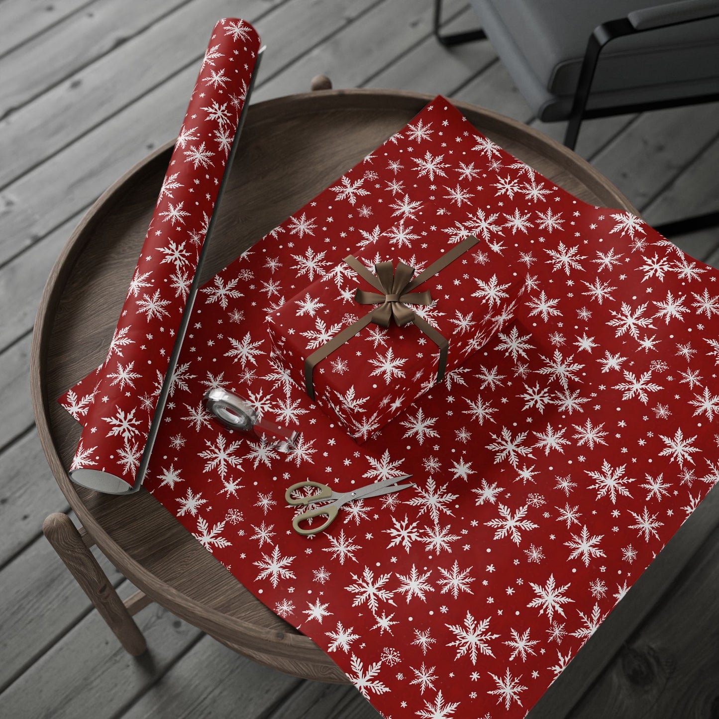 Blizzard Bling – Bold Snowflake Wrapping Paper