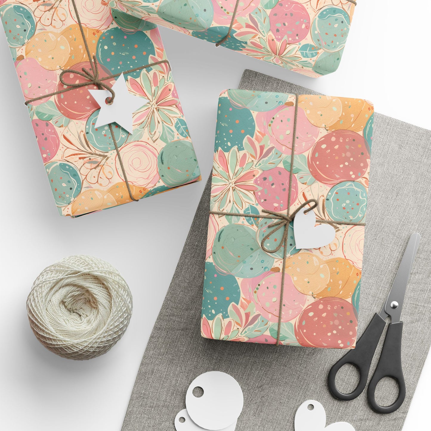 Wrapping Papers - Abstract Colorful Pastel Circles
