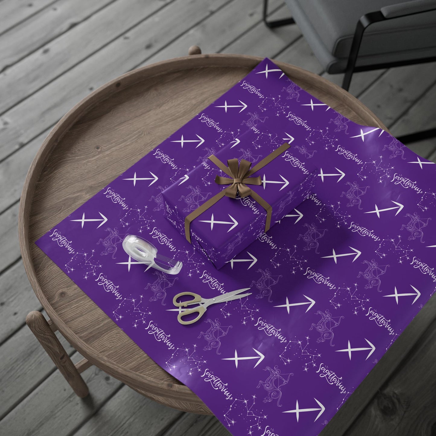 Aim Higher – Sagittarius Zodiac Wrapping Paper