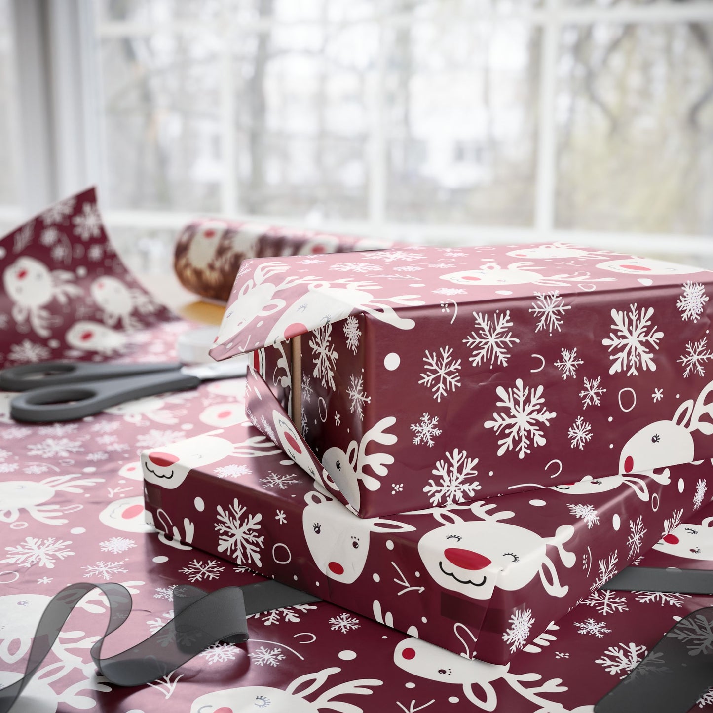 Sleigh All Day – Sassy Reindeer Wrapping Paper