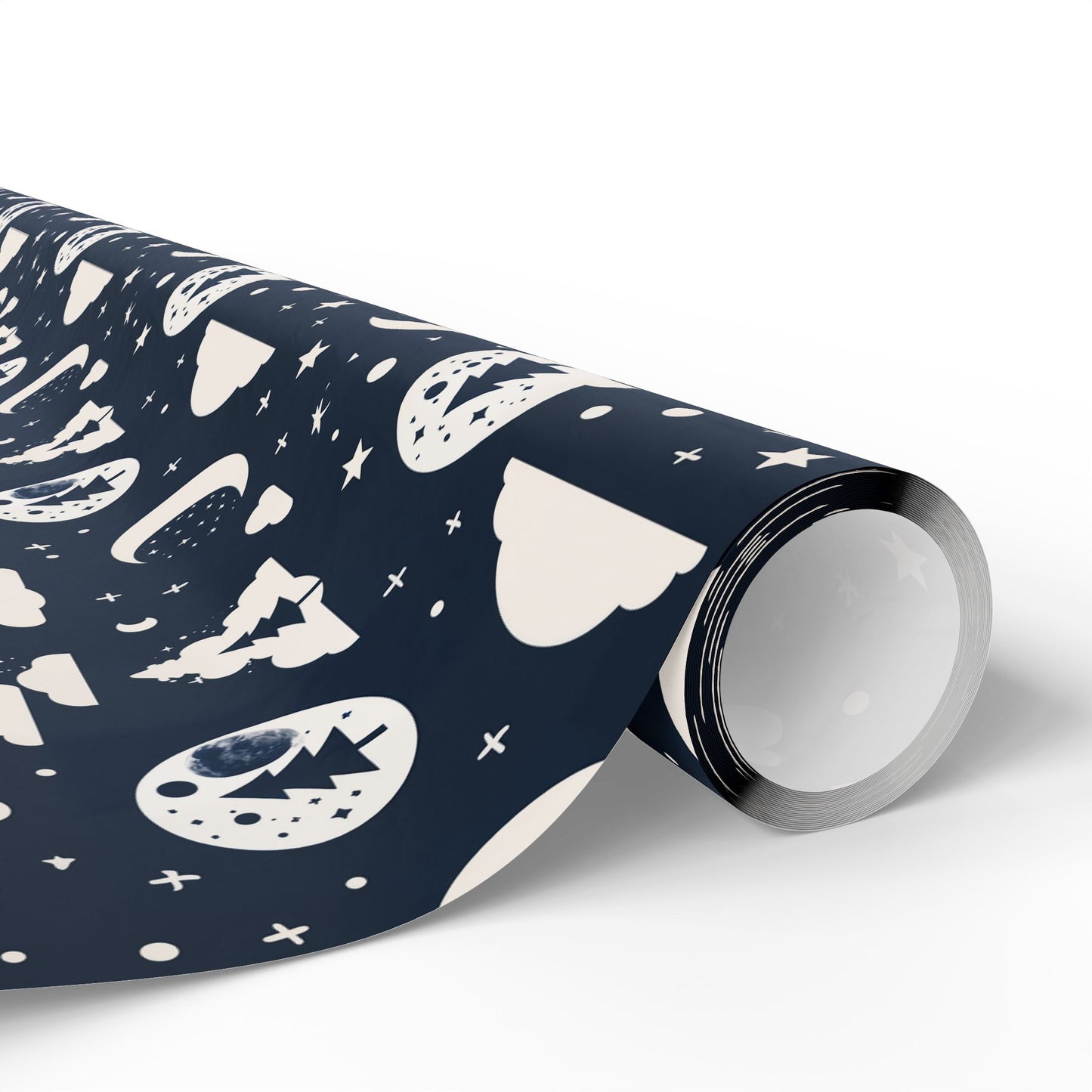 Wrapping Paper - Midnight Pines and Stars Wrapping Paper