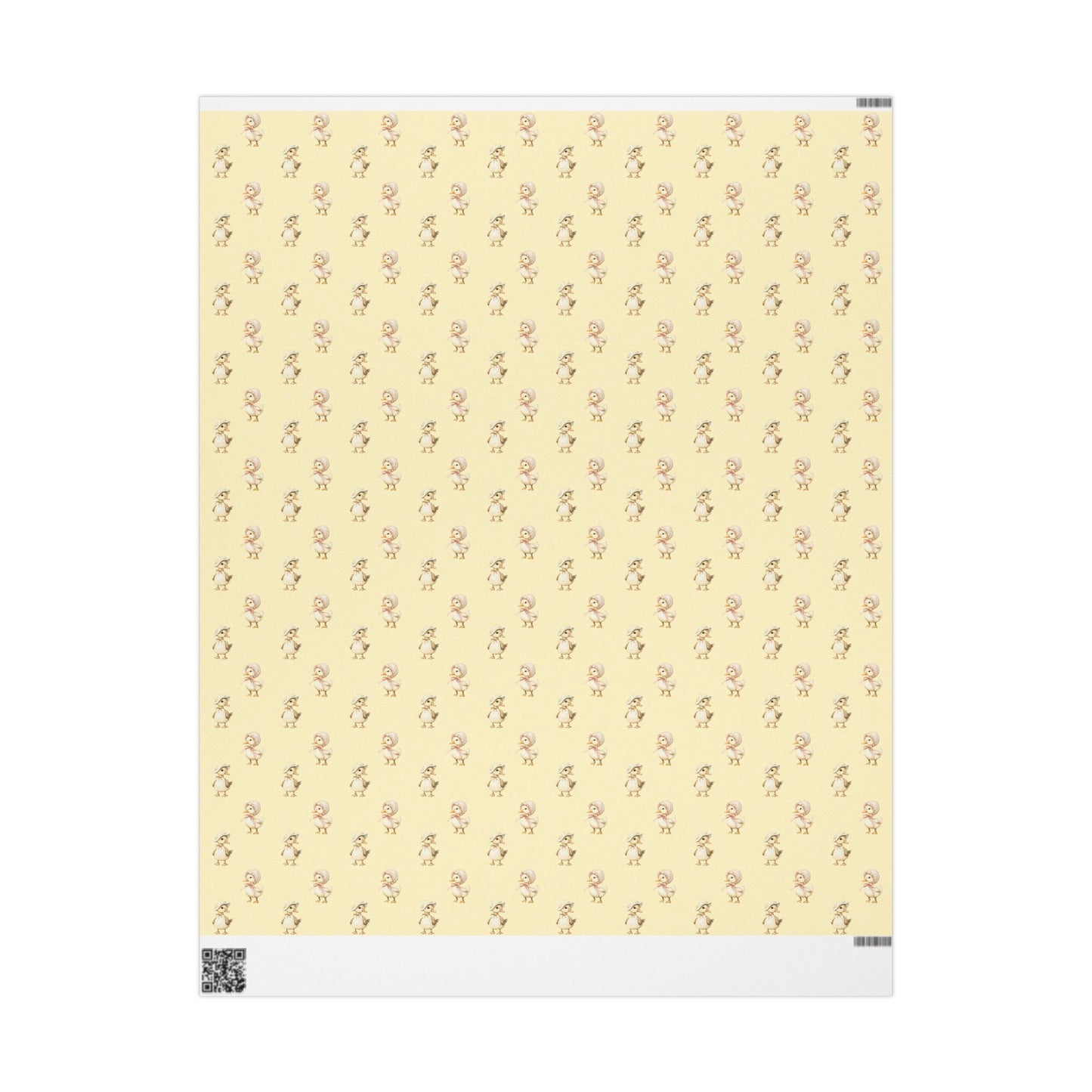 Charming Yellow Baby Duck Wrapping Paper