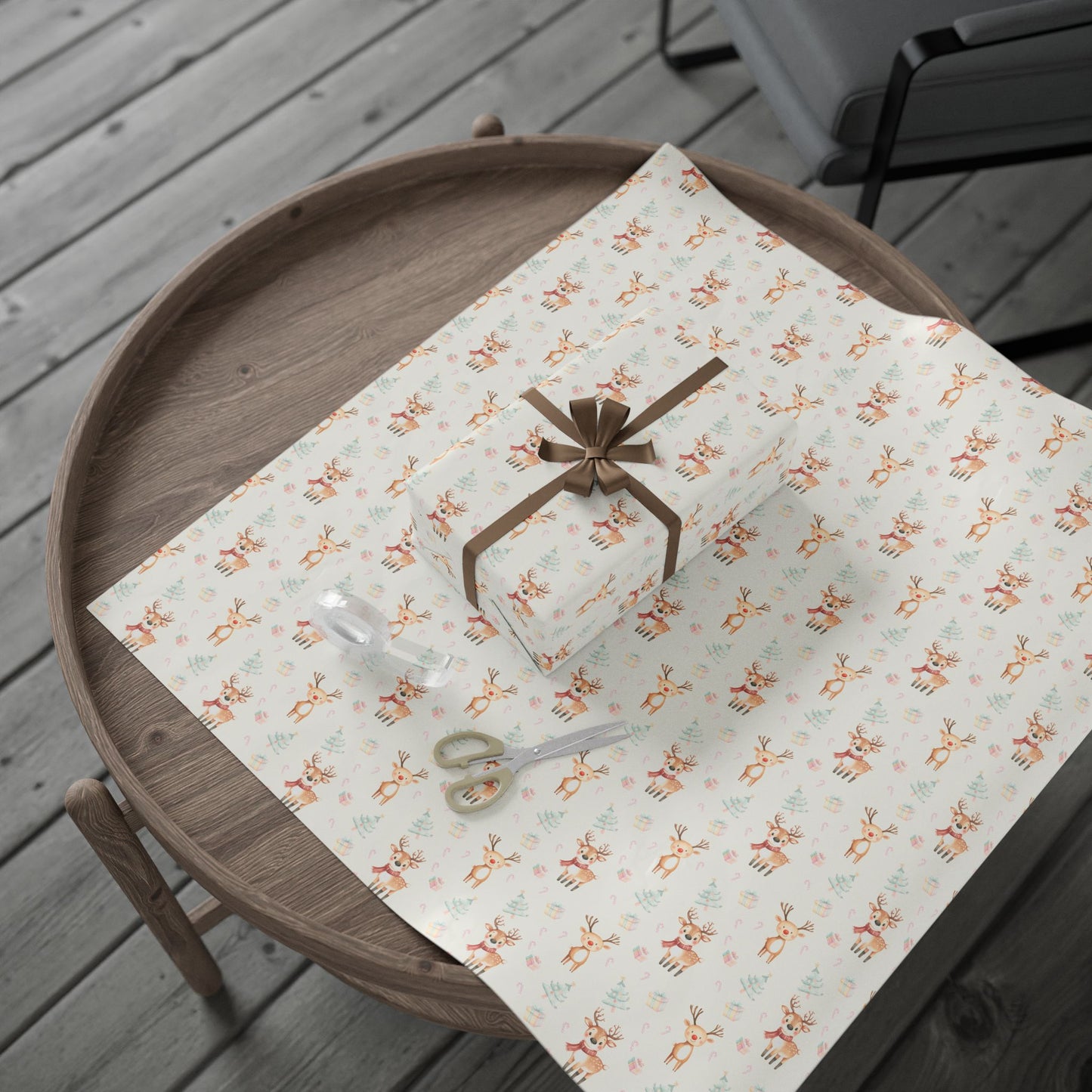 Cute Reindeer Gift Wrap