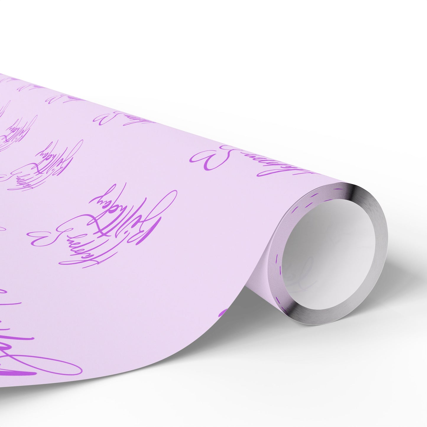 Elegant Purple Happy Birthday Wrapping Paper